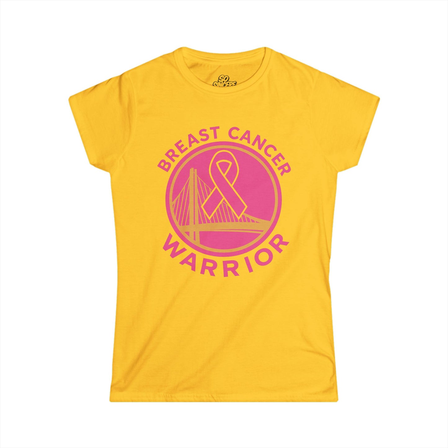 Women's Breast Cancer Warriors T-Shirt (Golden State) Support