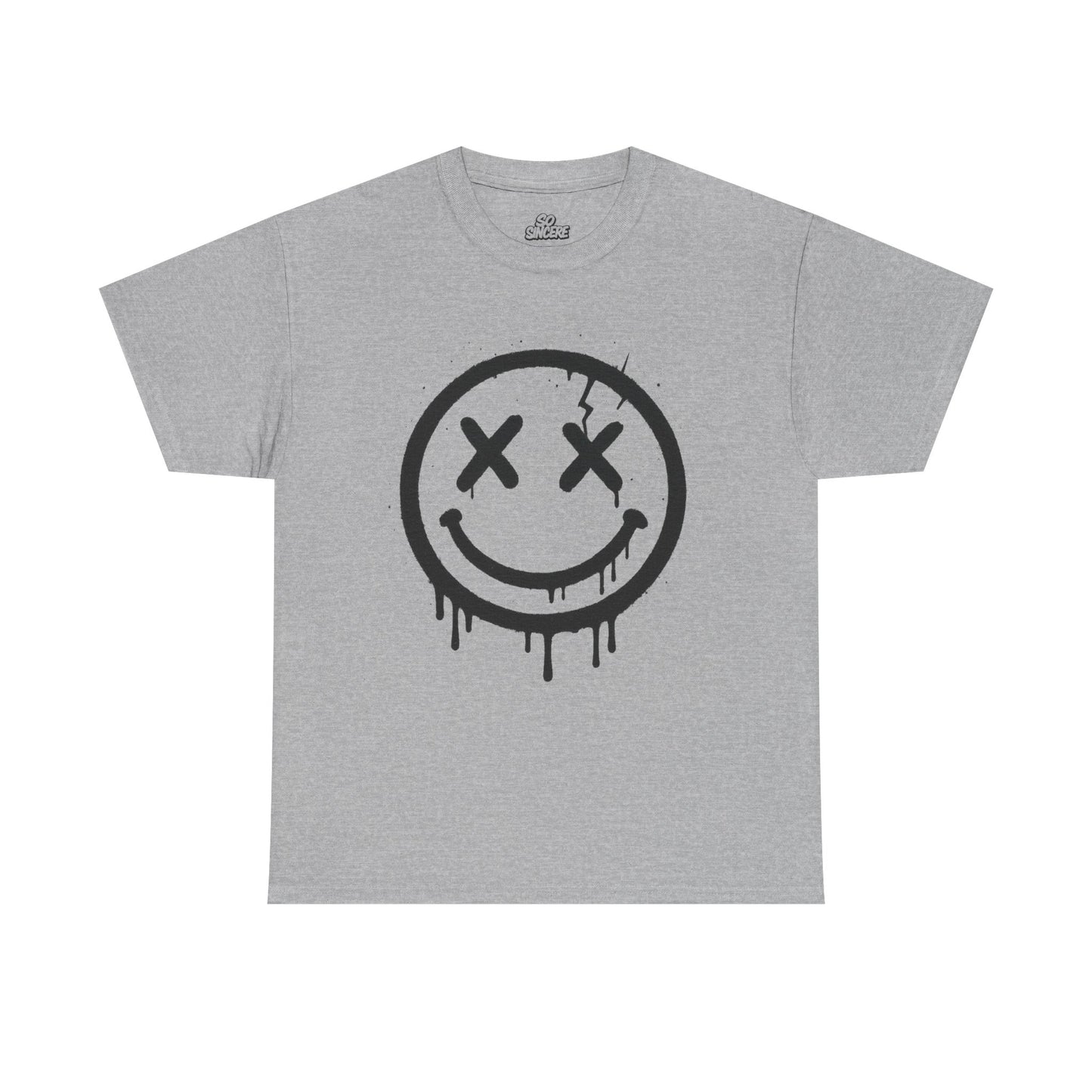 Smiley Face Unisex Heavy Cotton Tee