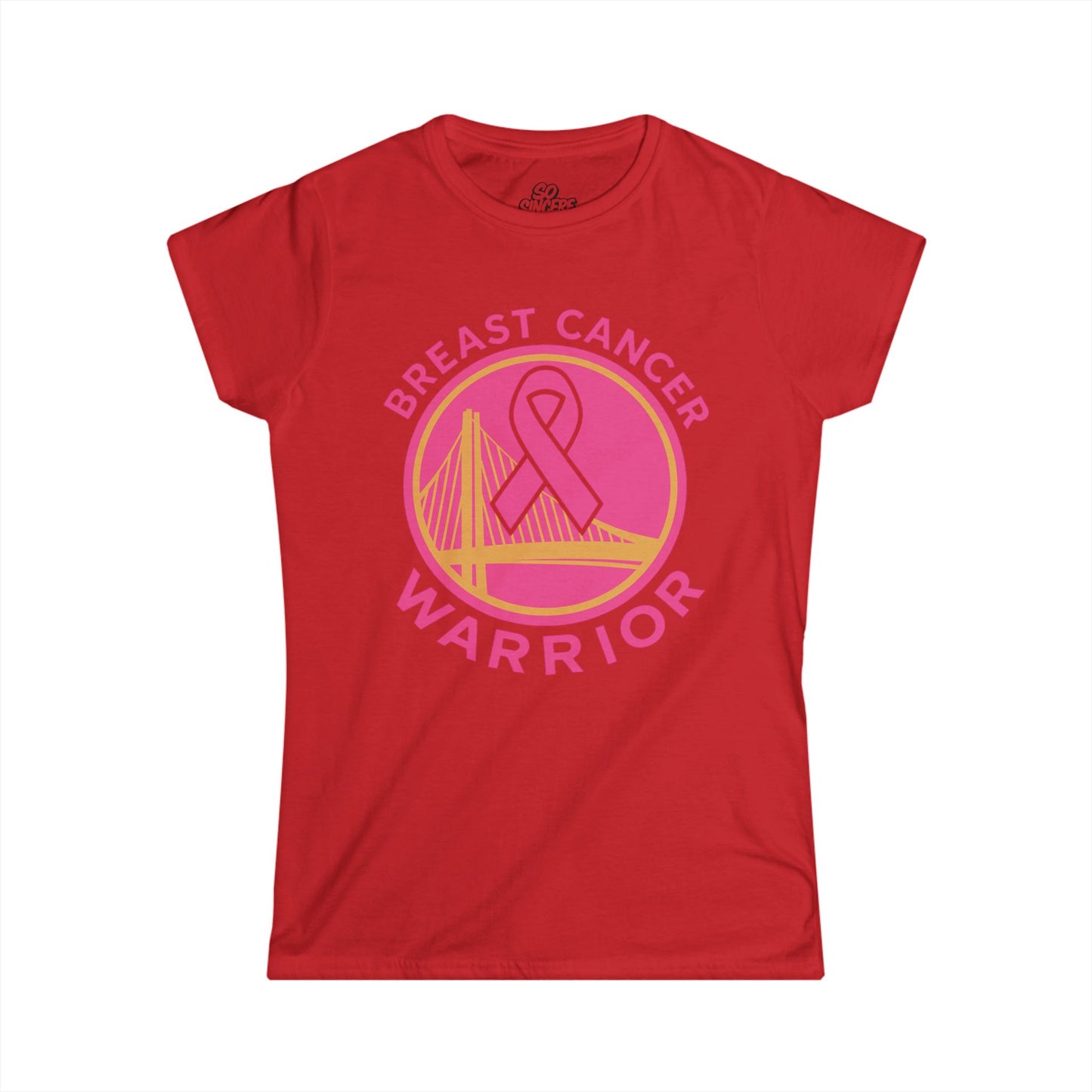 Women's Breast Cancer Warriors T-Shirt (Golden State) Support