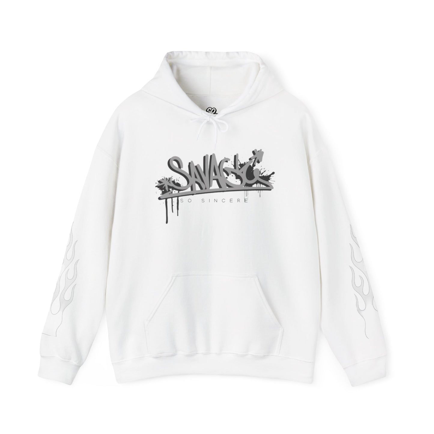 Flames Hooded Sweatshirt - Savage and Sincere Trendy Design