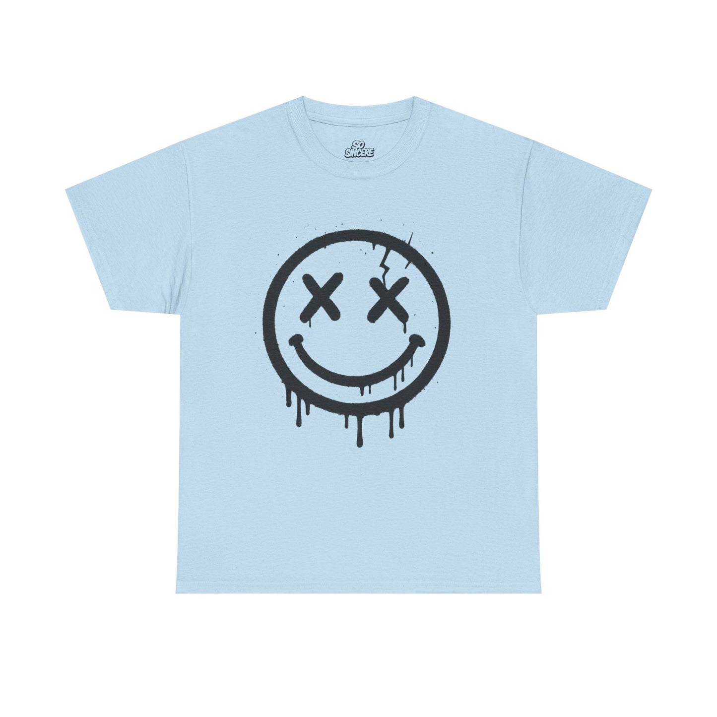 Smiley Face Unisex Heavy Cotton Tee