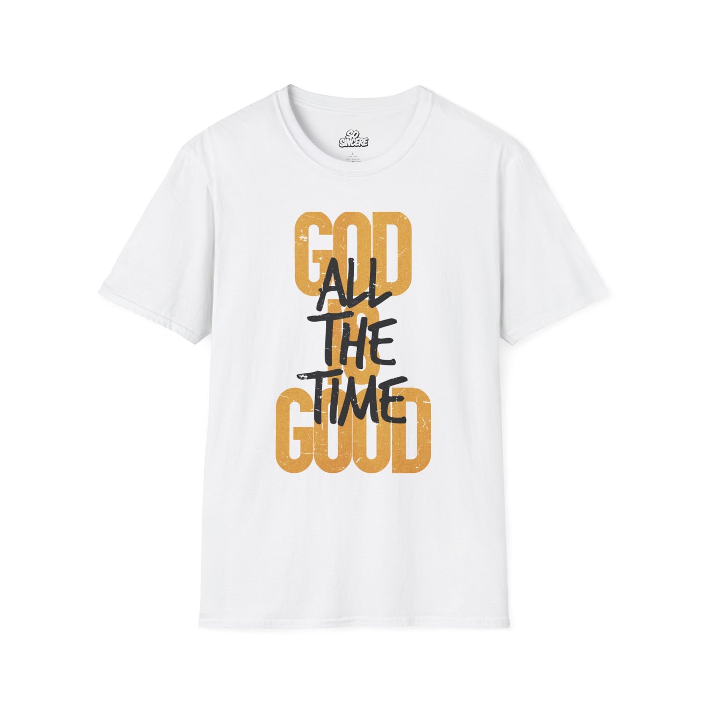Inspirational Graphic T-Shirt - 'God is Good All the Time' Adult
