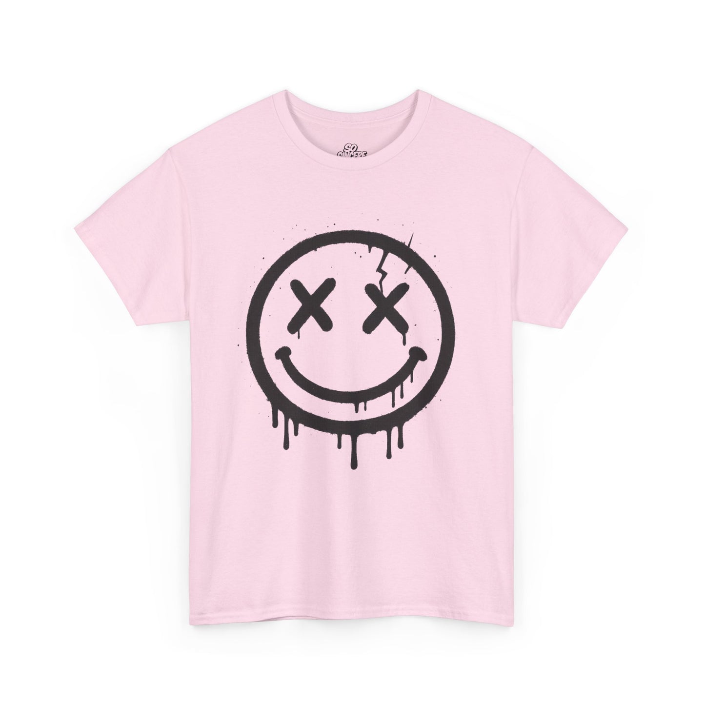 Smiley Face Unisex Heavy Cotton Tee