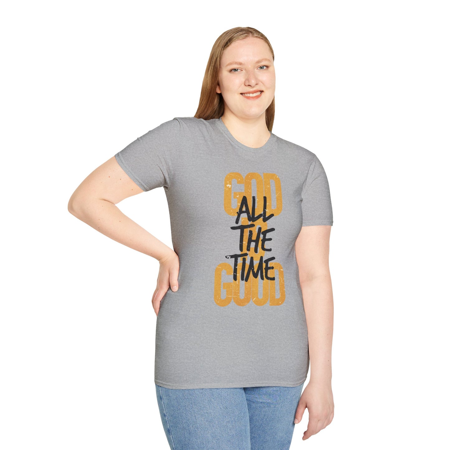 Inspirational Graphic T-Shirt - 'God is Good All the Time' Adult