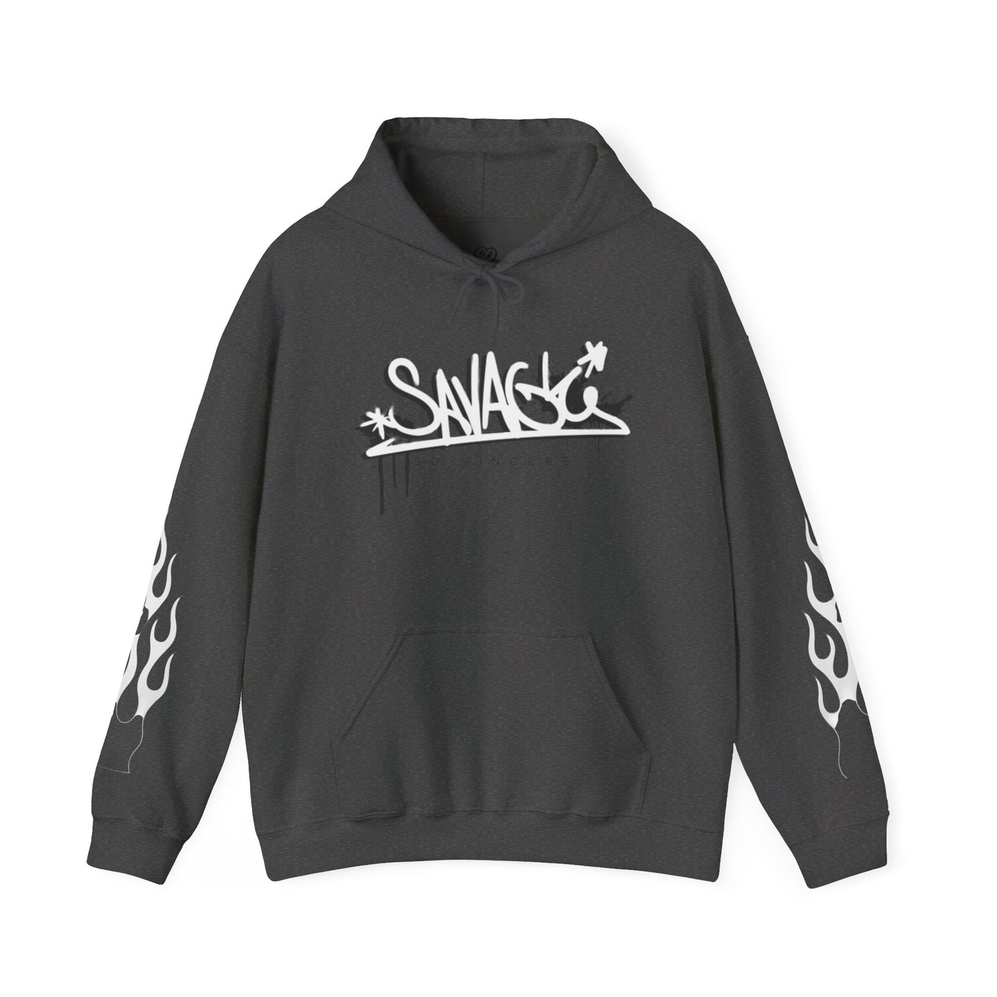Flames Hooded Sweatshirt - Savage and Sincere Trendy Design