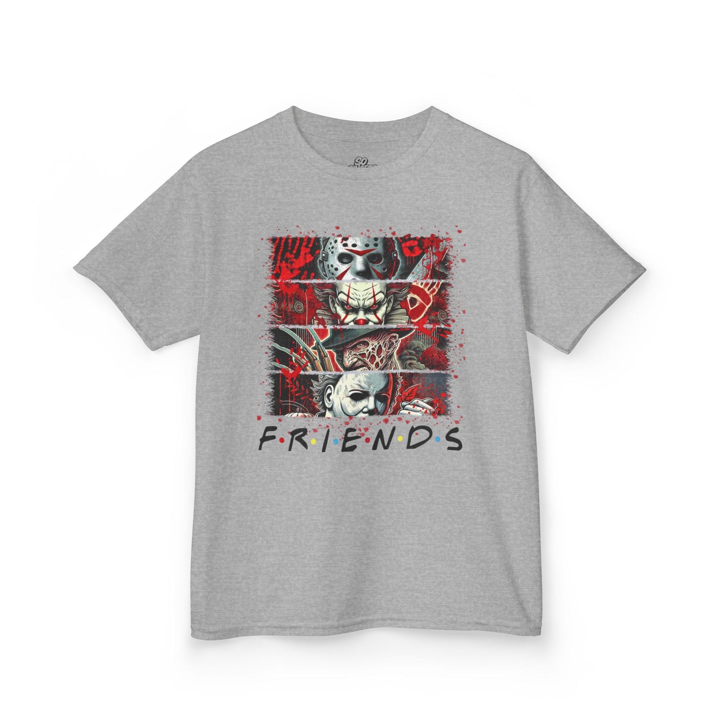 Kids Tee Halloween Friends Costume Horror Movie Characters Jason Freddy It Michael Myers