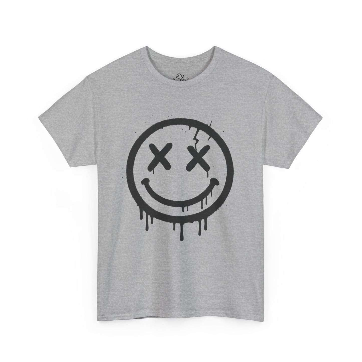Smiley Face Unisex Heavy Cotton Tee