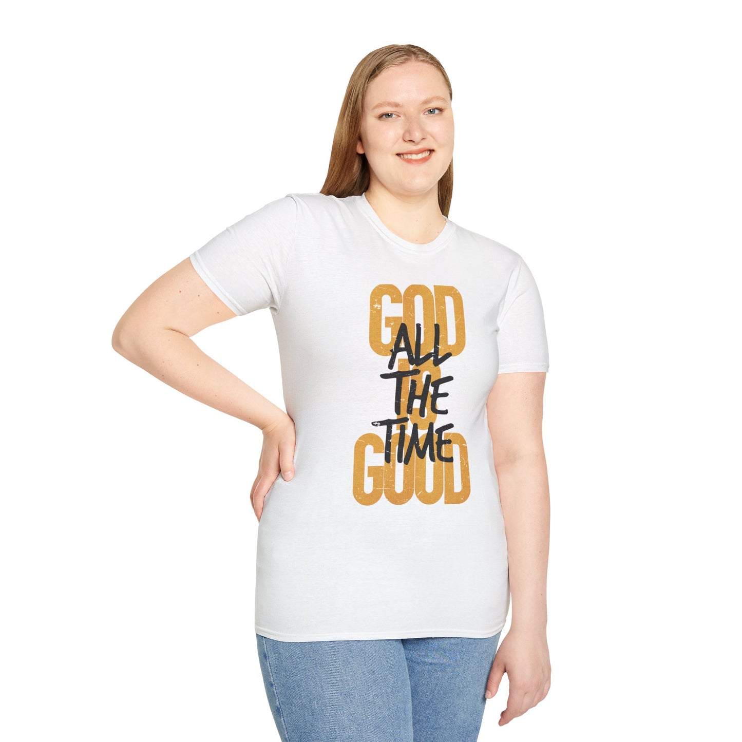 Inspirational Graphic T-Shirt - 'God is Good All the Time' Adult