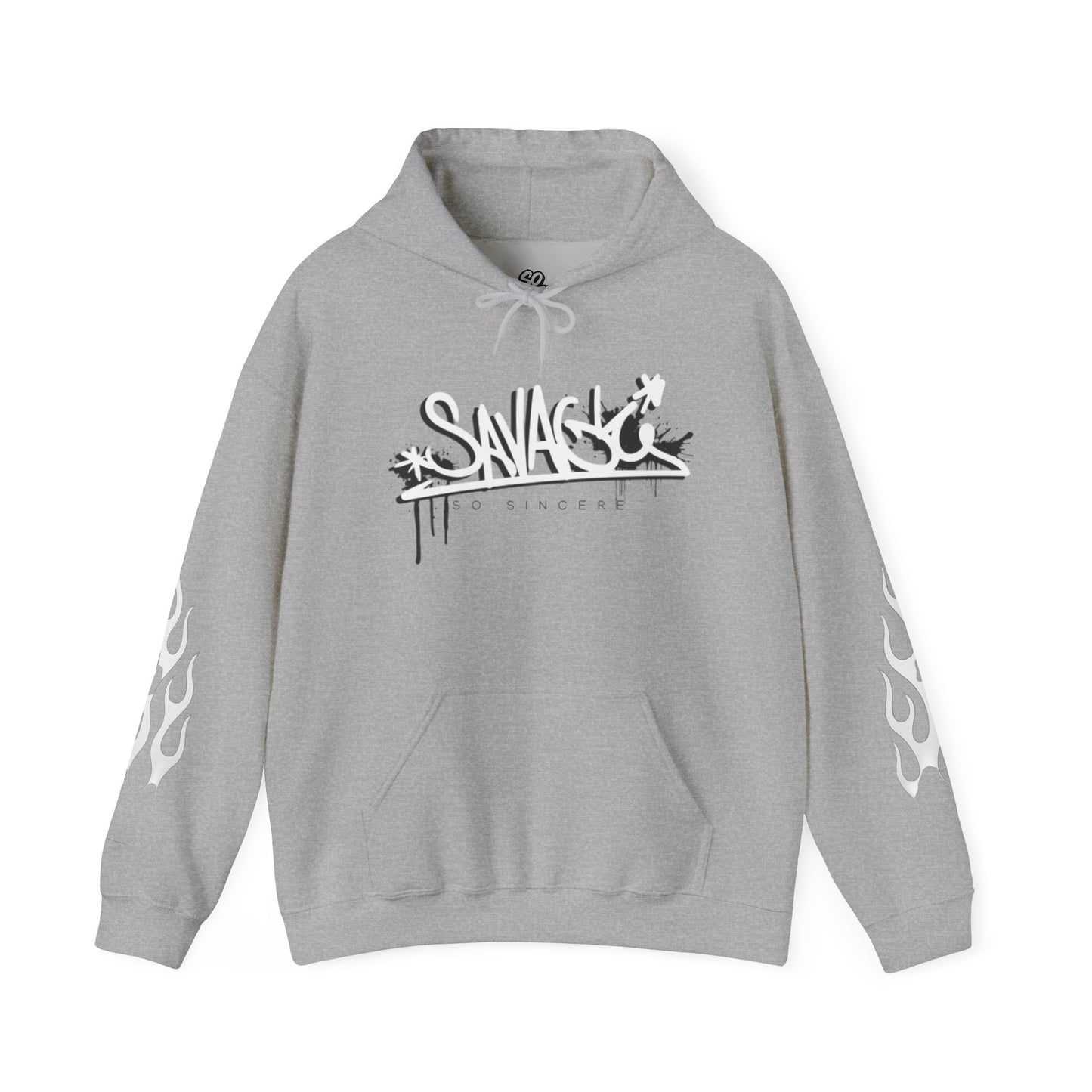 Flames Hooded Sweatshirt - Savage and Sincere Trendy Design
