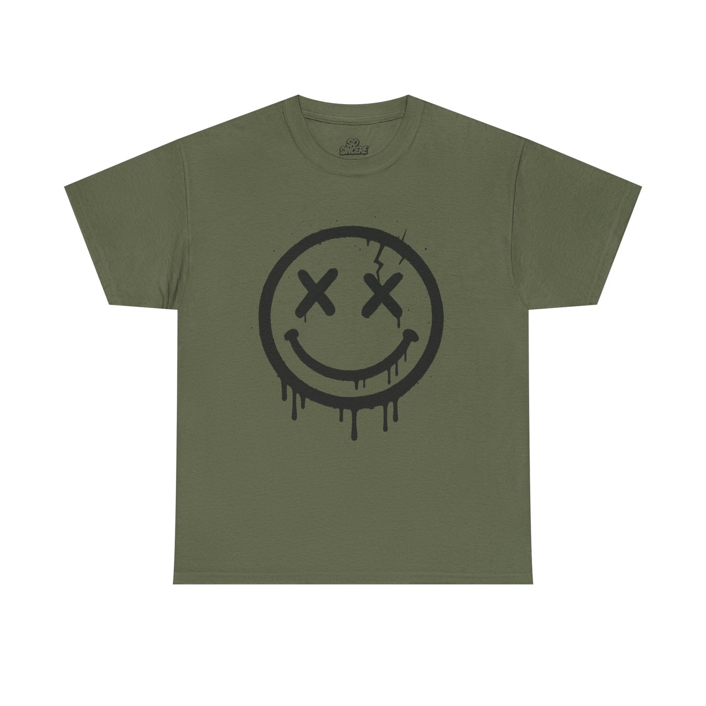 Smiley Face Unisex Heavy Cotton Tee