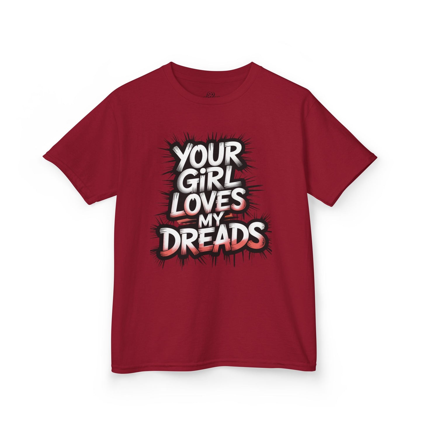Your Girl Loves My Dreads Kids Tee, Kawaii Graphic Shirt, Fun Kids Apparel, Gift for Dreadlock Lovers, Quirky T-Shirt for Kids