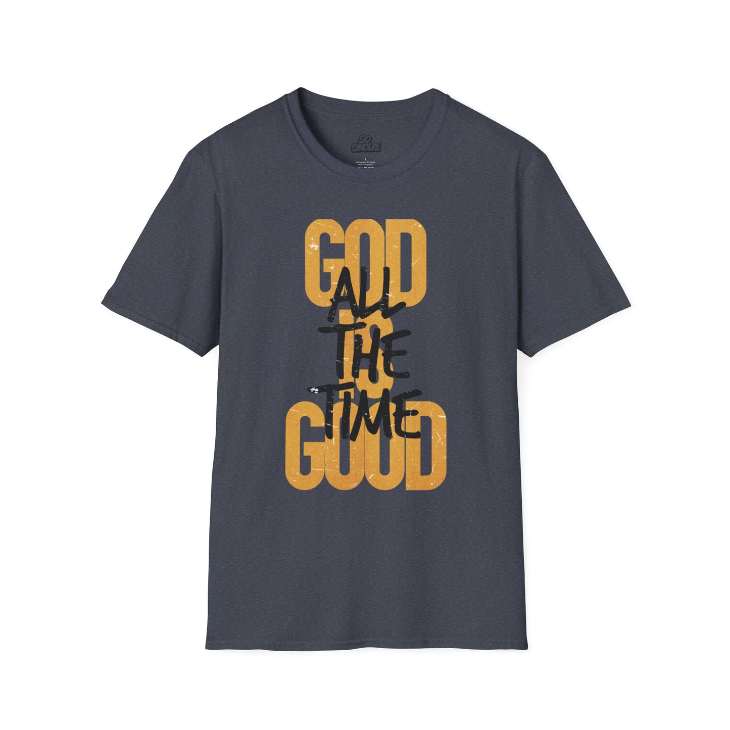 Inspirational Graphic T-Shirt - 'God is Good All the Time' Adult