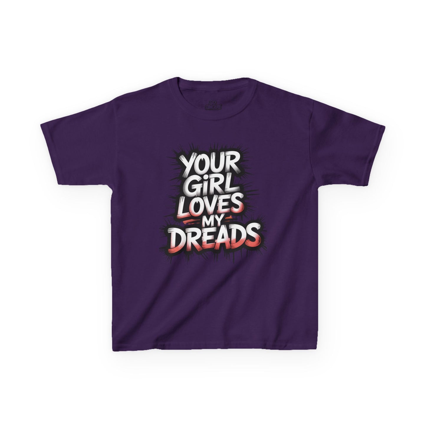 Your Girl Loves My Dreads Kids Tee, Kawaii Graphic Shirt, Fun Kids Apparel, Gift for Dreadlock Lovers, Quirky T-Shirt for Kids