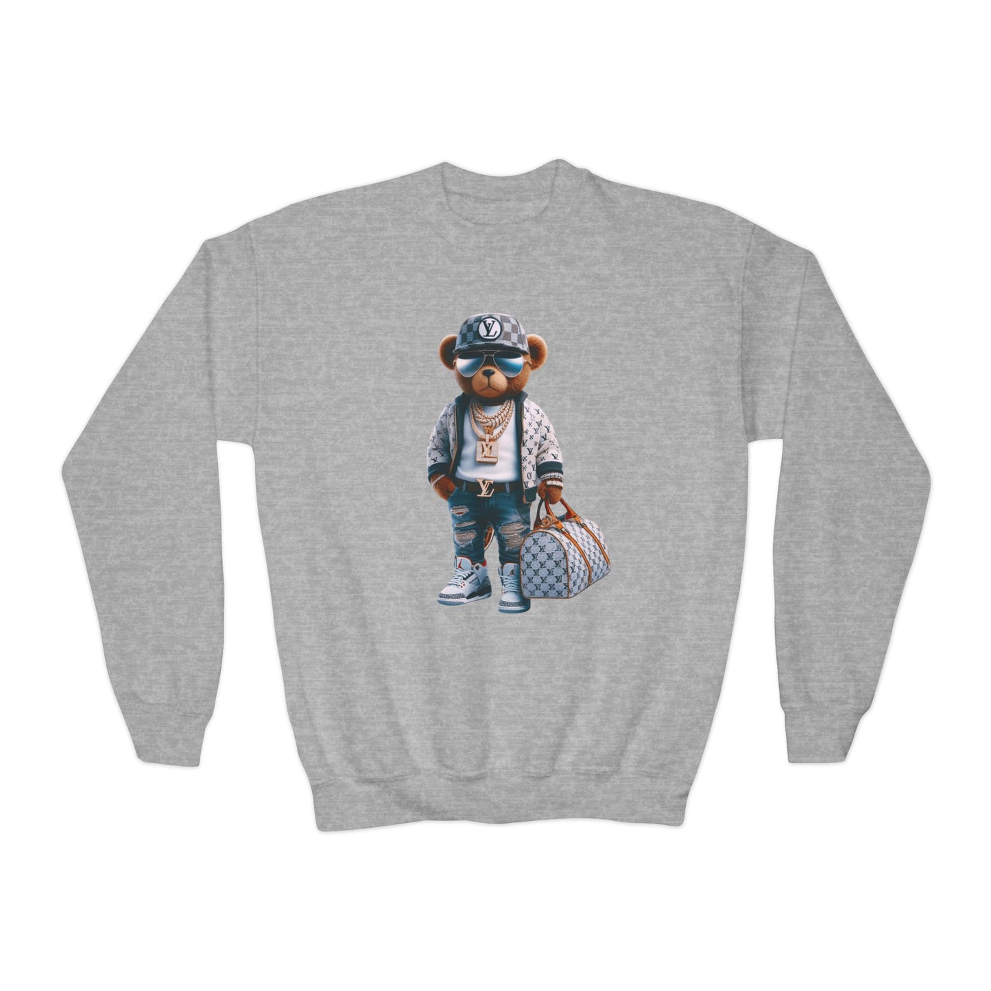 Stylish Youth Trendy Bear Design Sweatshirt