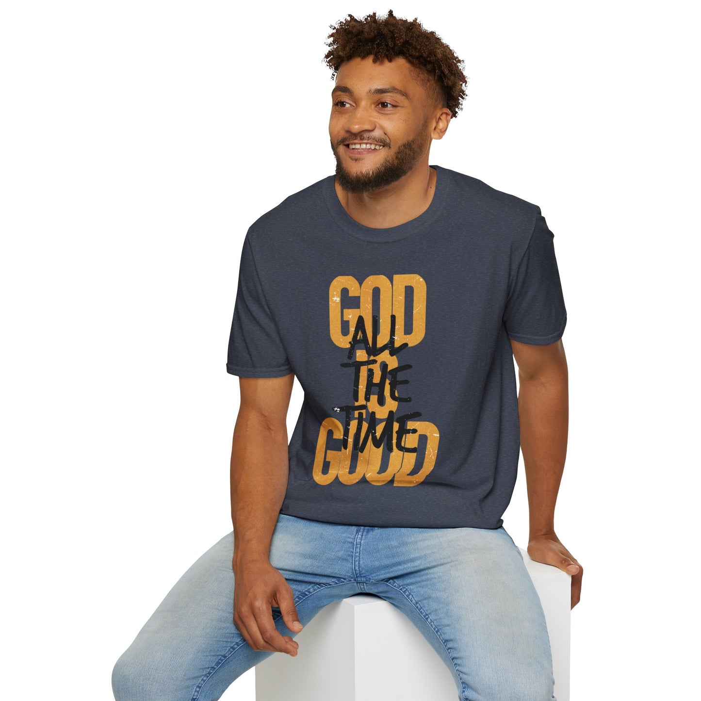 Inspirational Graphic T-Shirt - 'God is Good All the Time' Adult