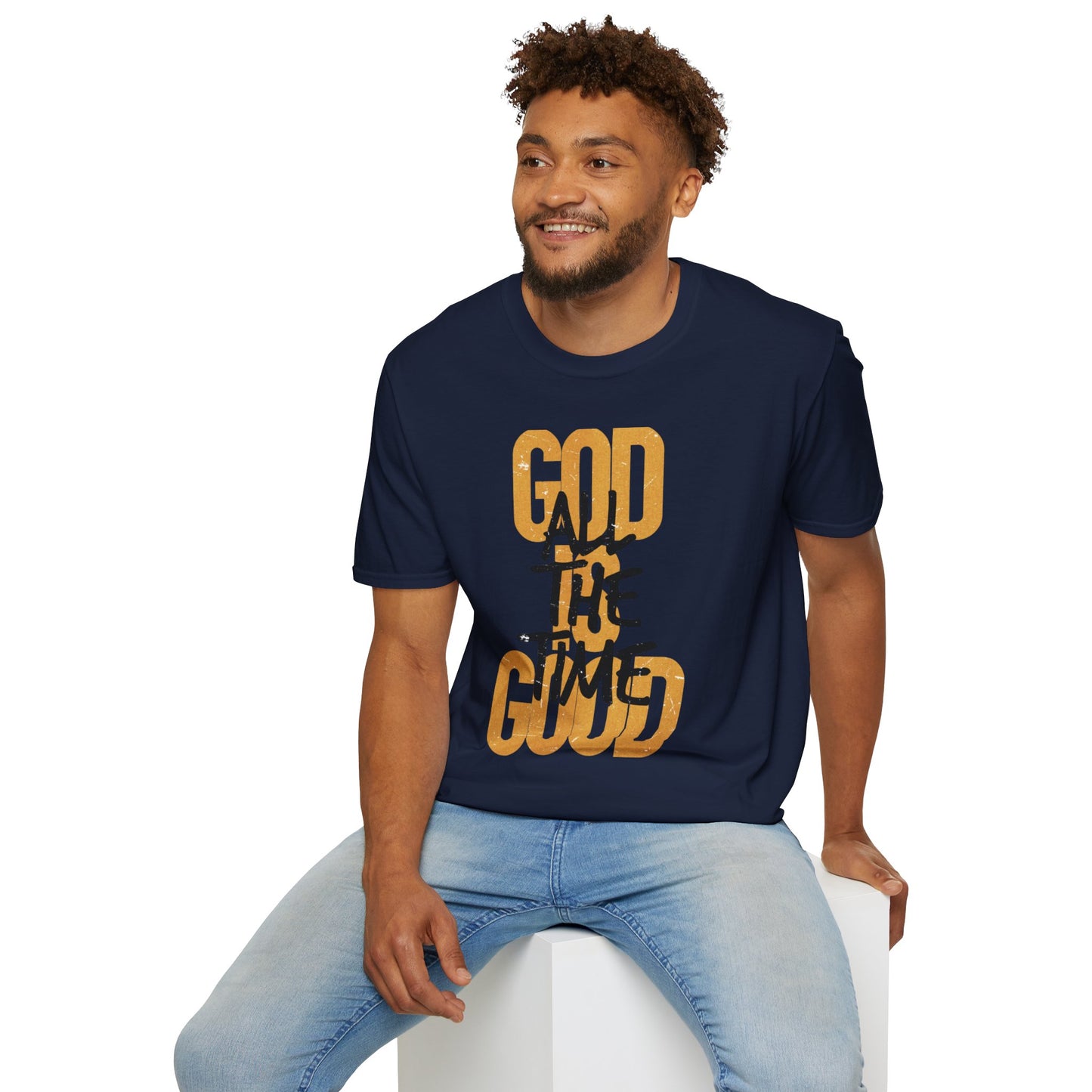 Inspirational Graphic T-Shirt - 'God is Good All the Time' Adult