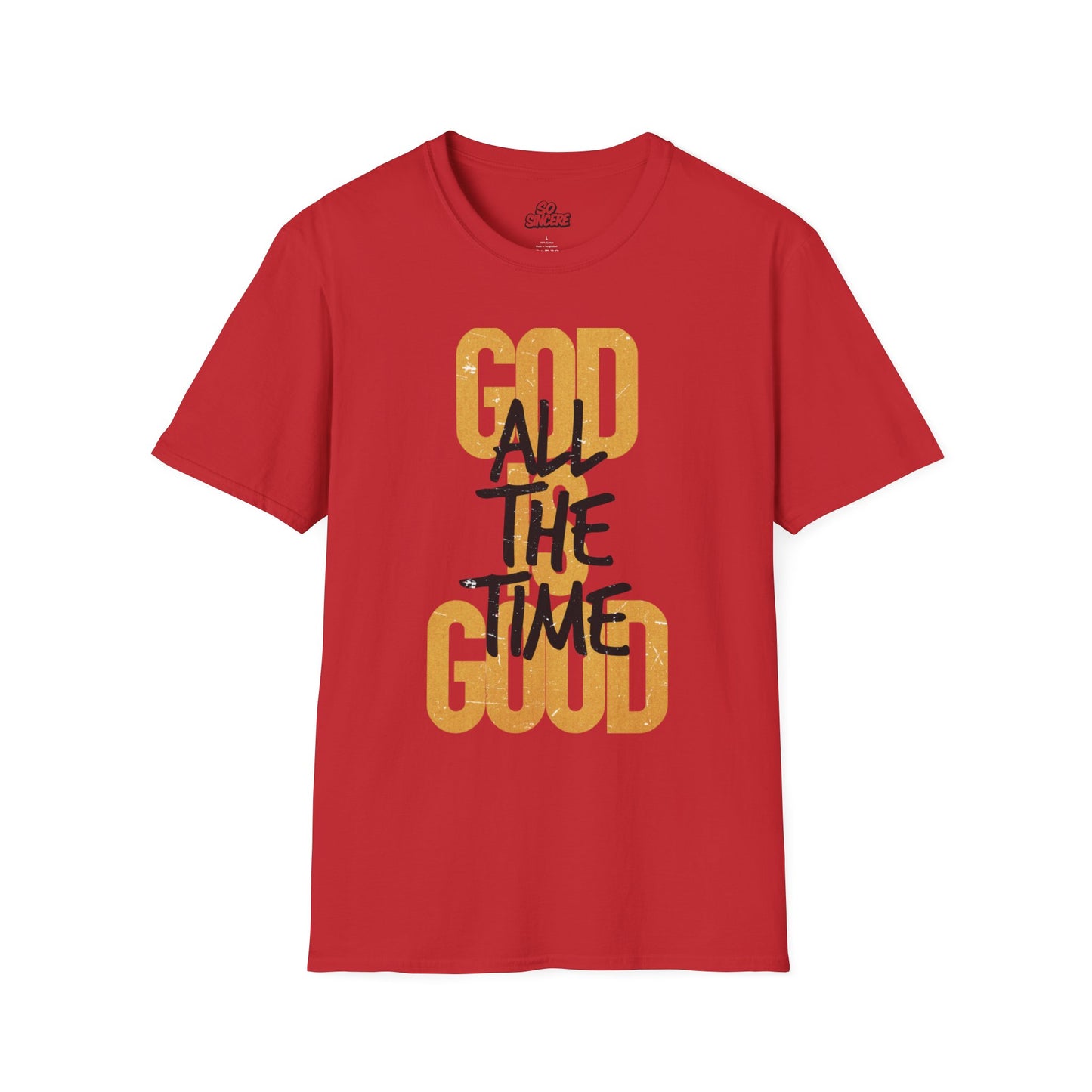 Inspirational Graphic T-Shirt - 'God is Good All the Time' Adult