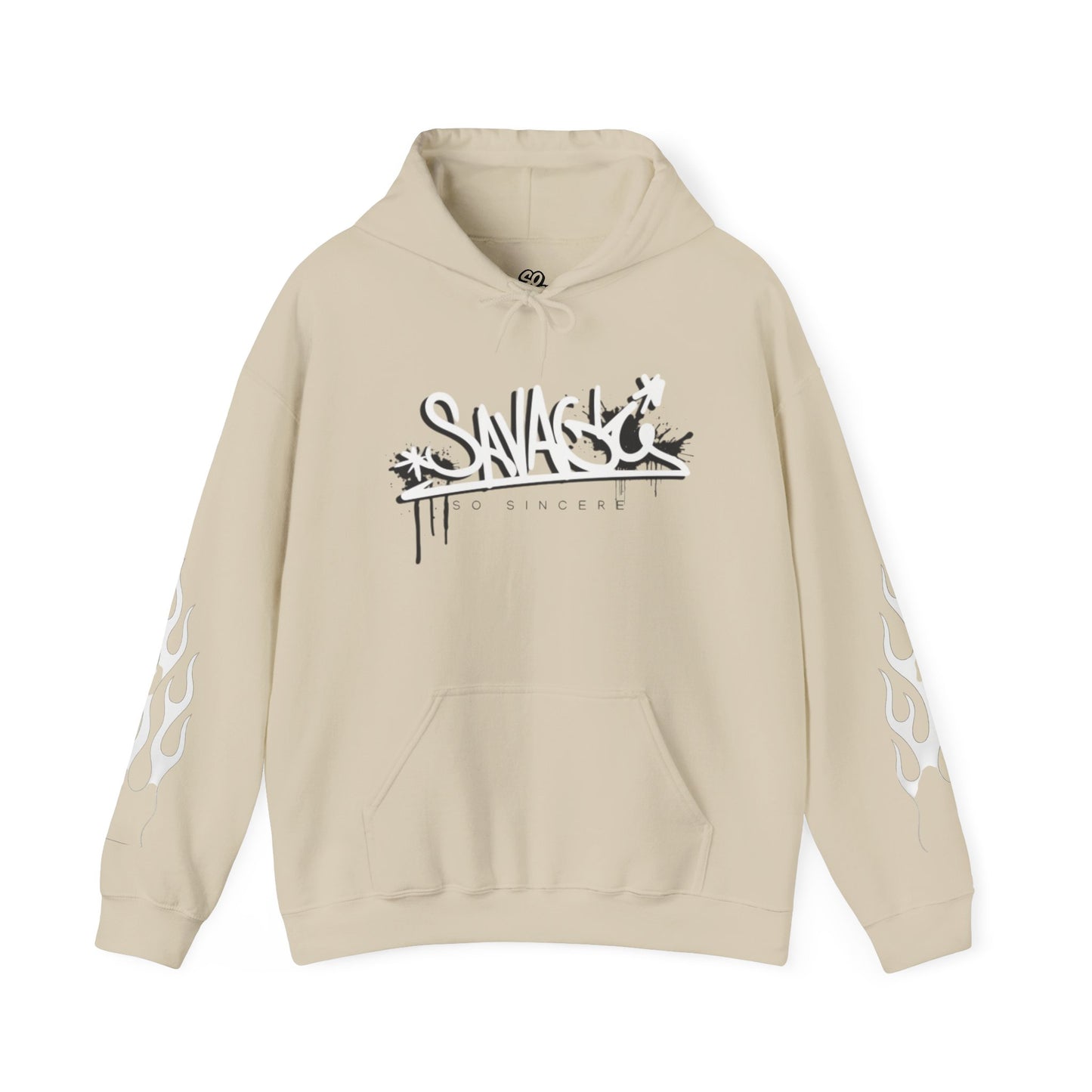 Flames Hooded Sweatshirt - Savage and Sincere Trendy Design