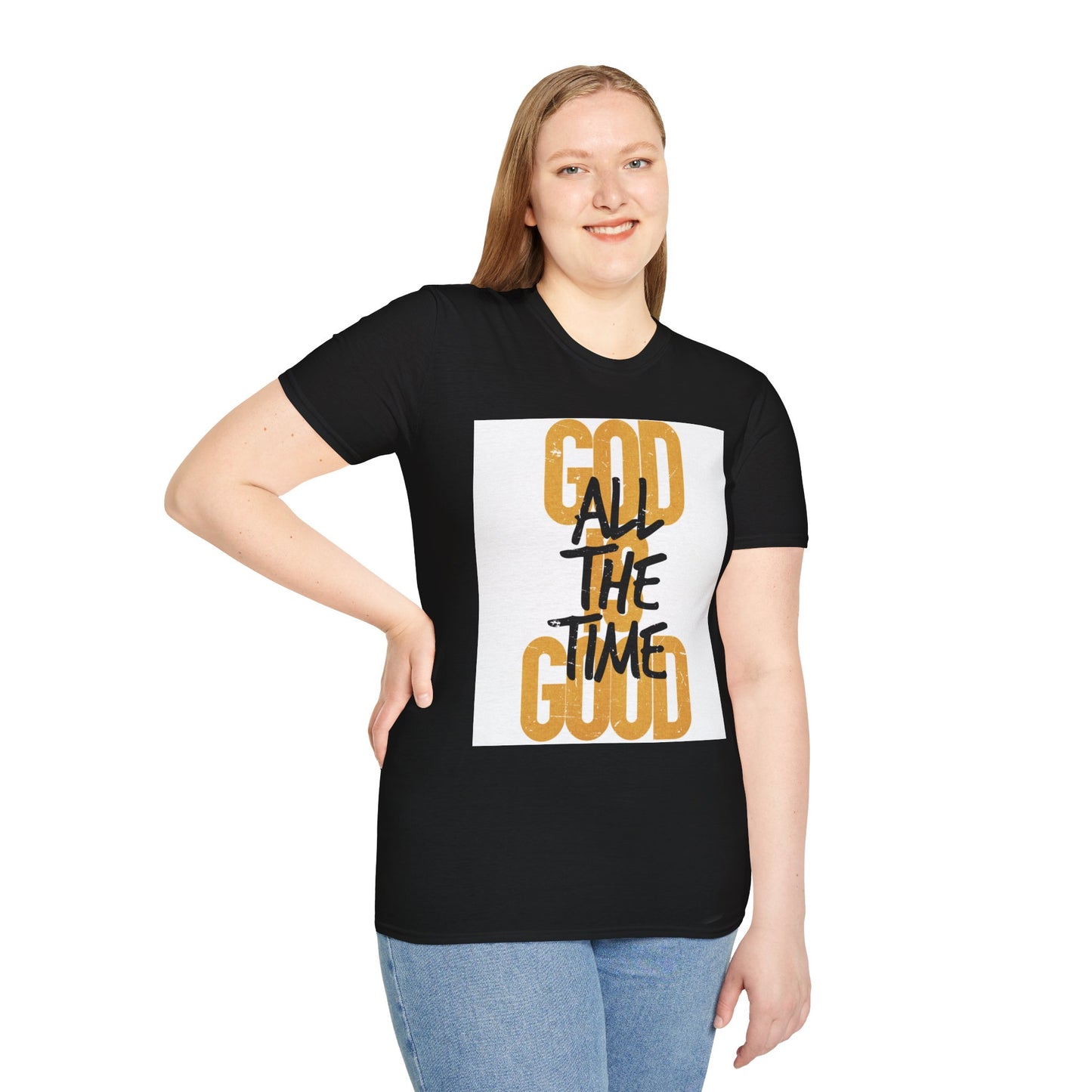 Inspirational Graphic T-Shirt - 'God is Good All the Time' Adult