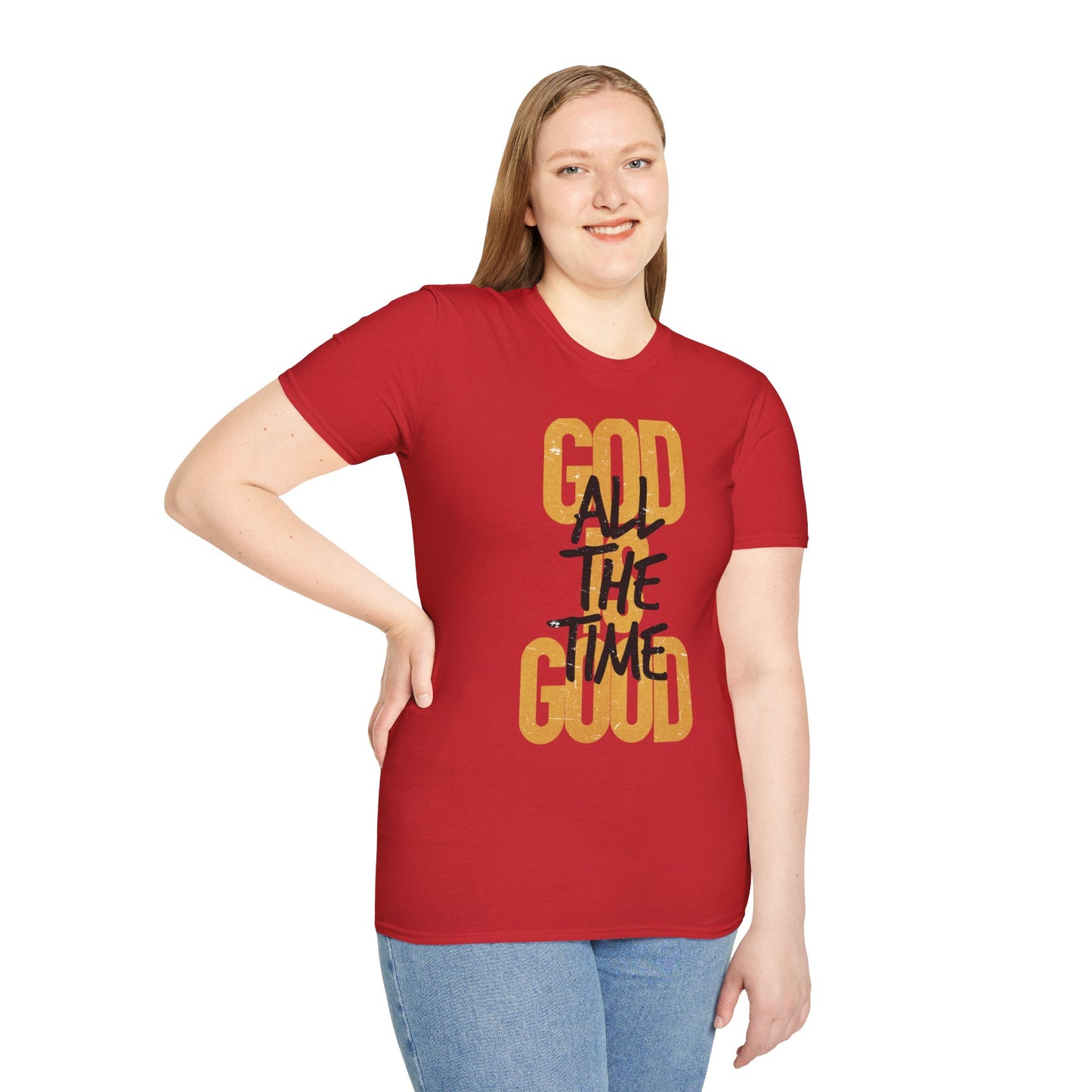 Inspirational Graphic T-Shirt - 'God is Good All the Time' Adult