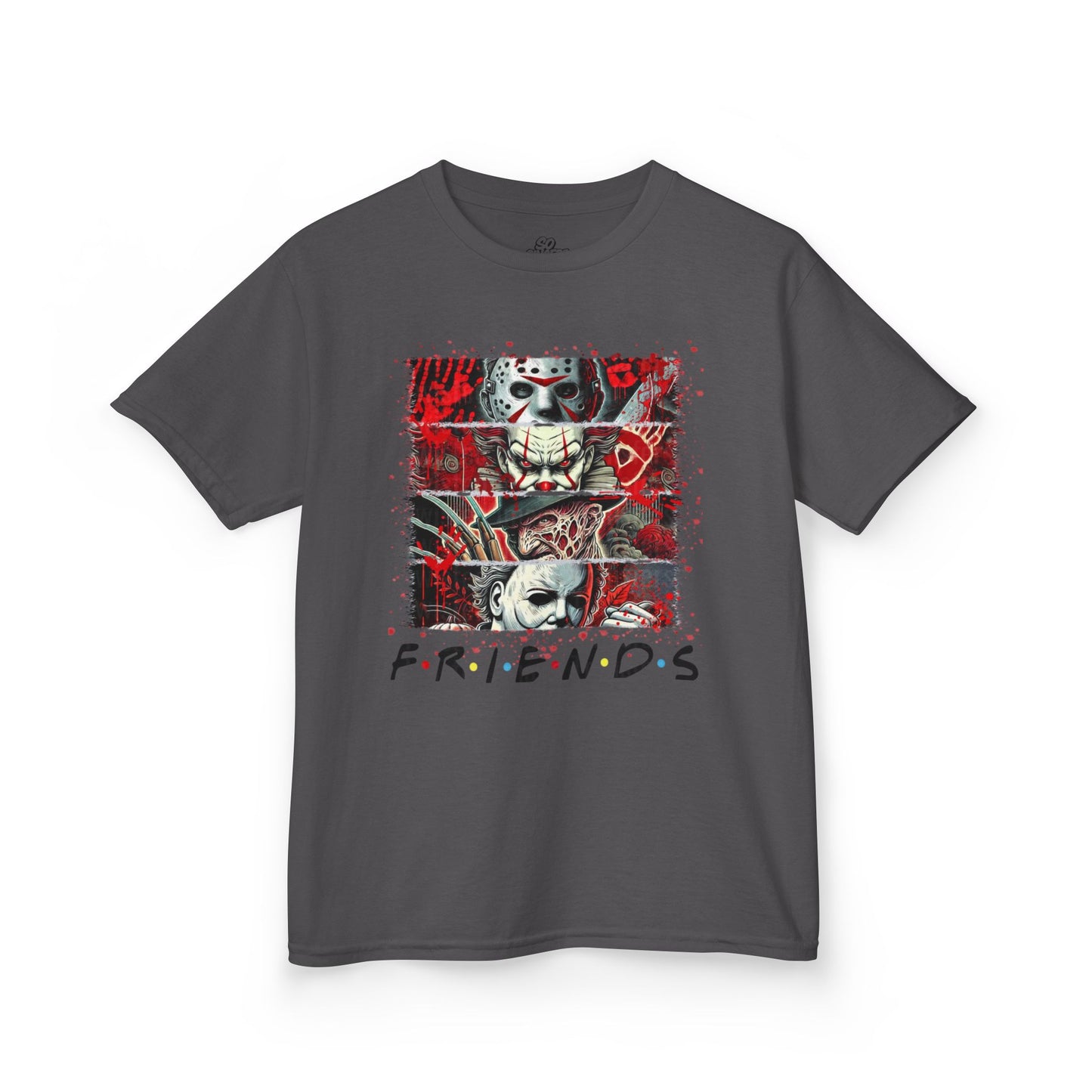 Kids Tee Halloween Friends Costume Horror Movie Characters Jason Freddy It Michael Myers
