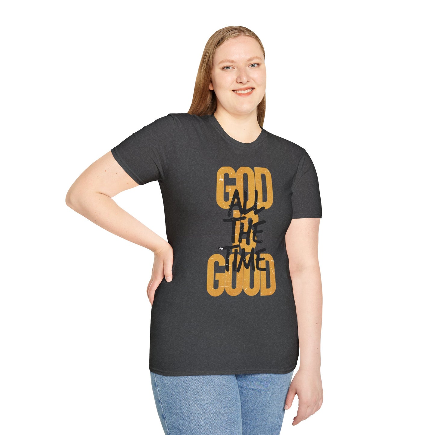 Inspirational Graphic T-Shirt - 'God is Good All the Time' Adult