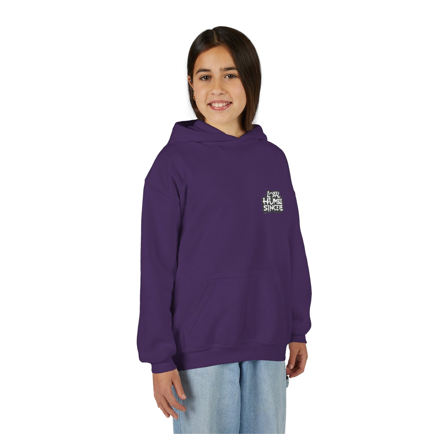 Youth Graphic Hoodie - Humble & Loyal Design, Teen Casual Wear and Gift Idea