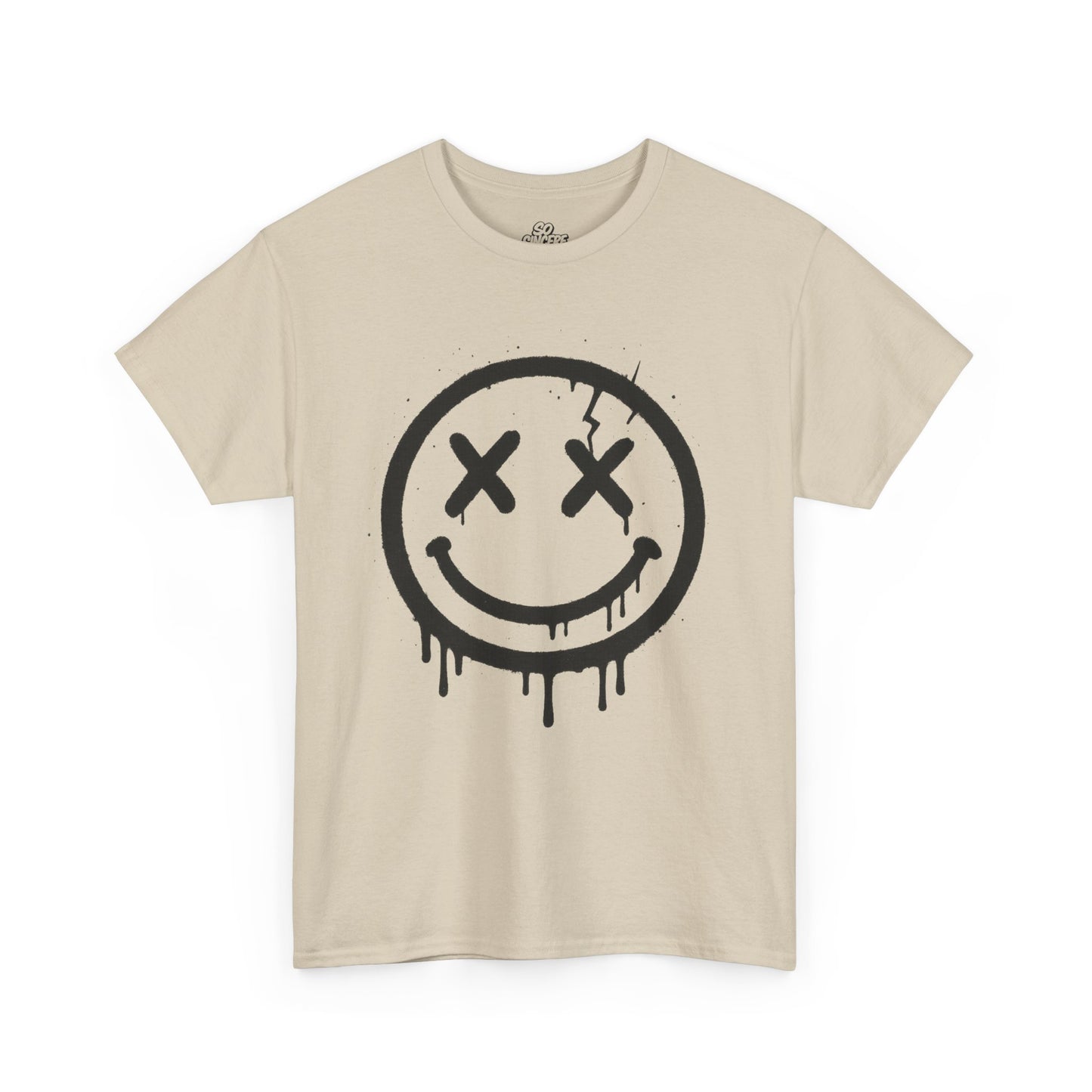 Smiley Face Unisex Heavy Cotton Tee