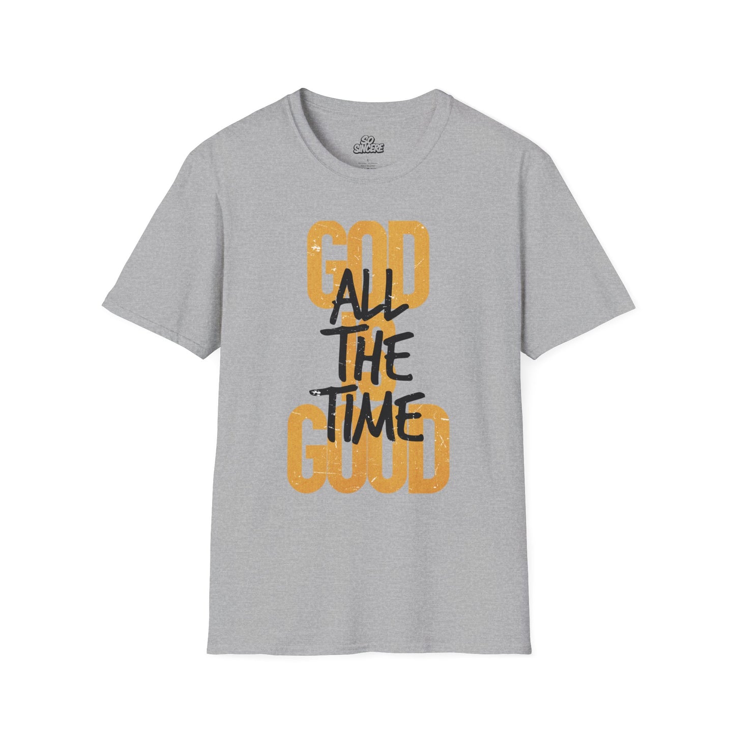 Inspirational Graphic T-Shirt - 'God is Good All the Time' Adult
