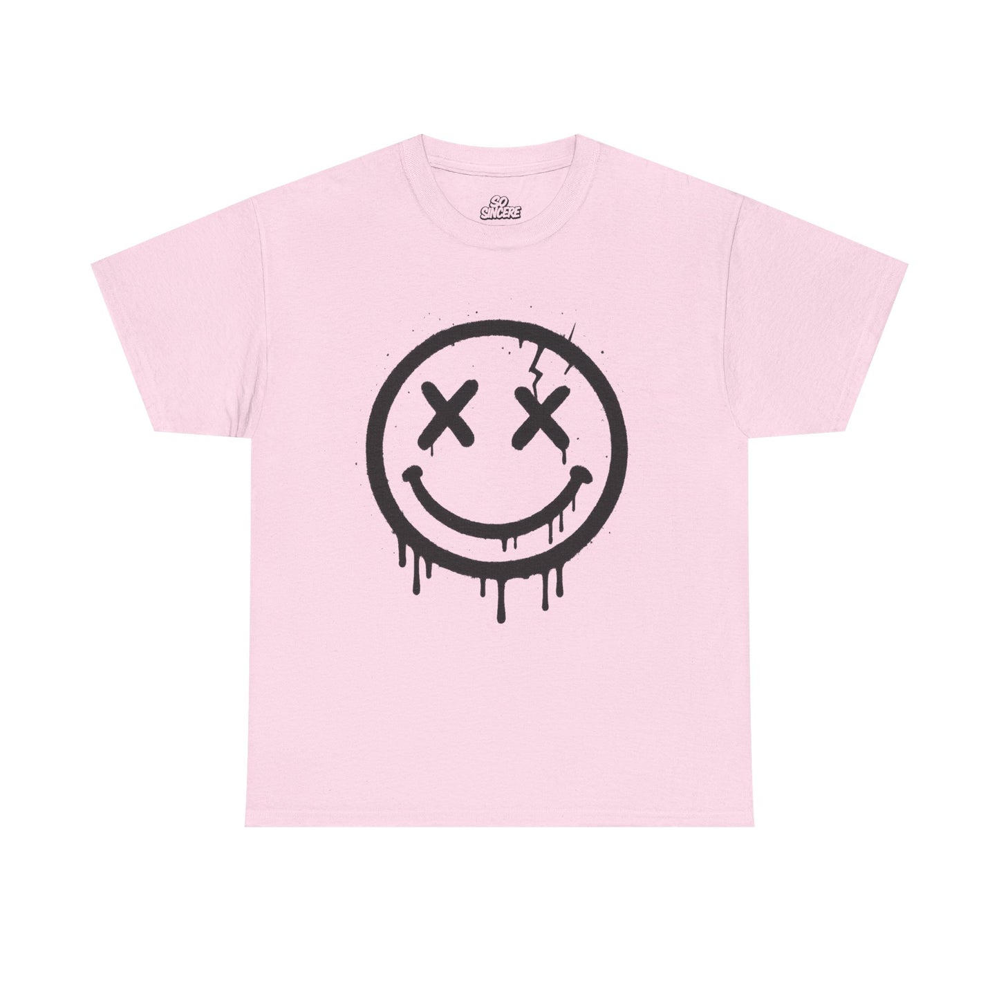 Smiley Face Unisex Heavy Cotton Tee