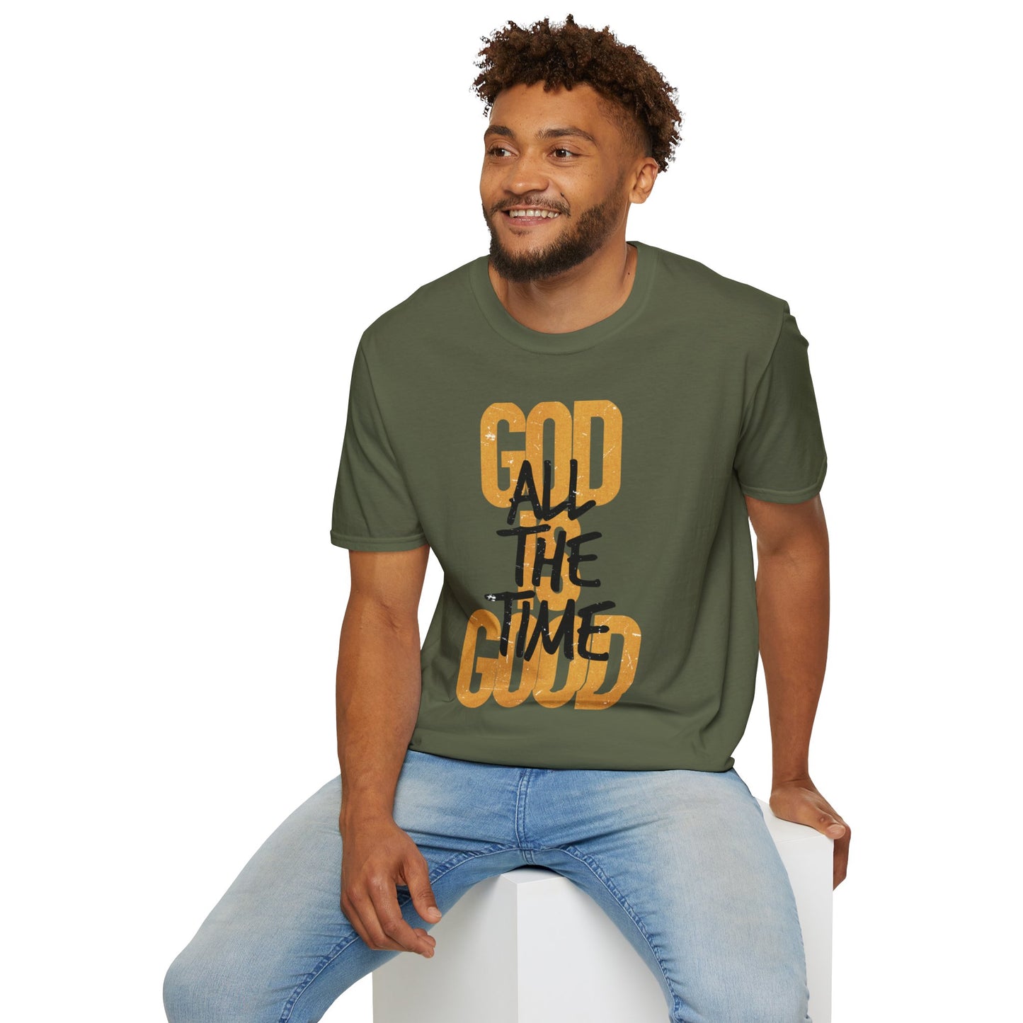 Inspirational Graphic T-Shirt - 'God is Good All the Time' Adult