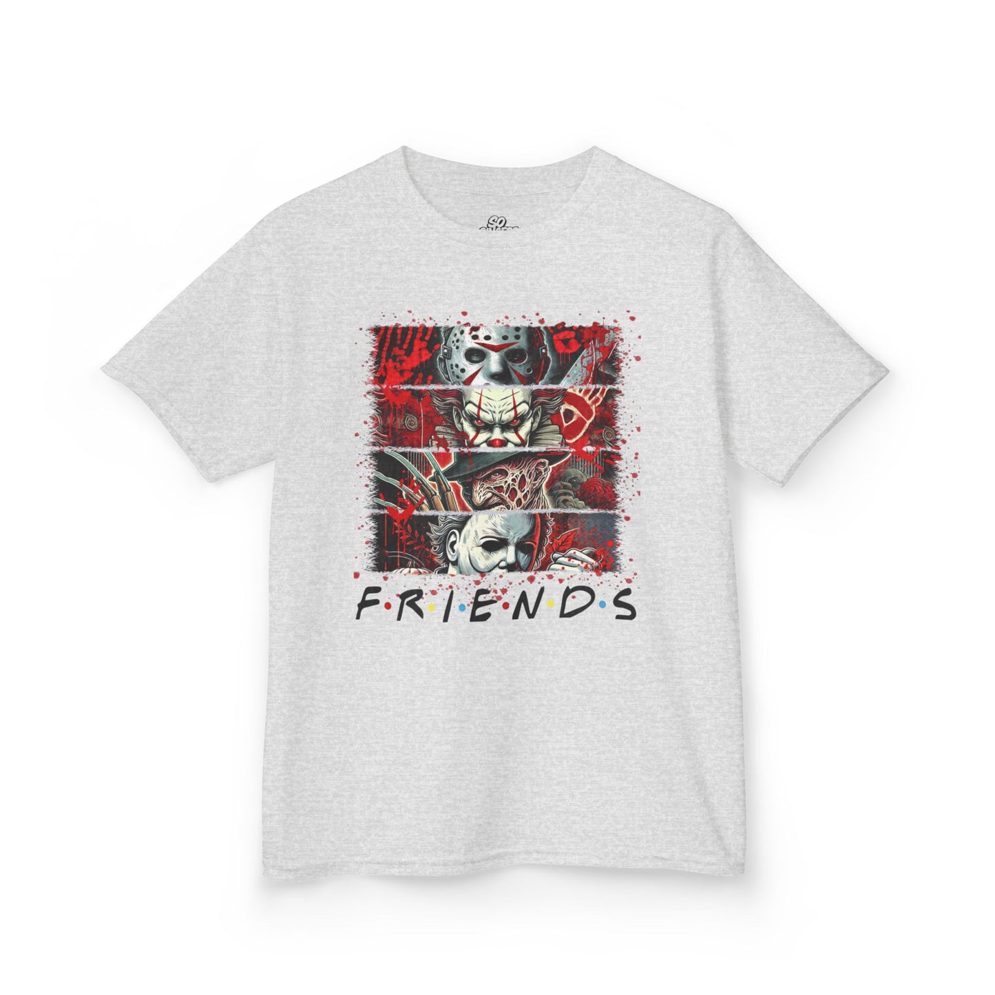 Kids Tee Halloween Friends Costume Horror Movie Characters Jason Freddy It Michael Myers