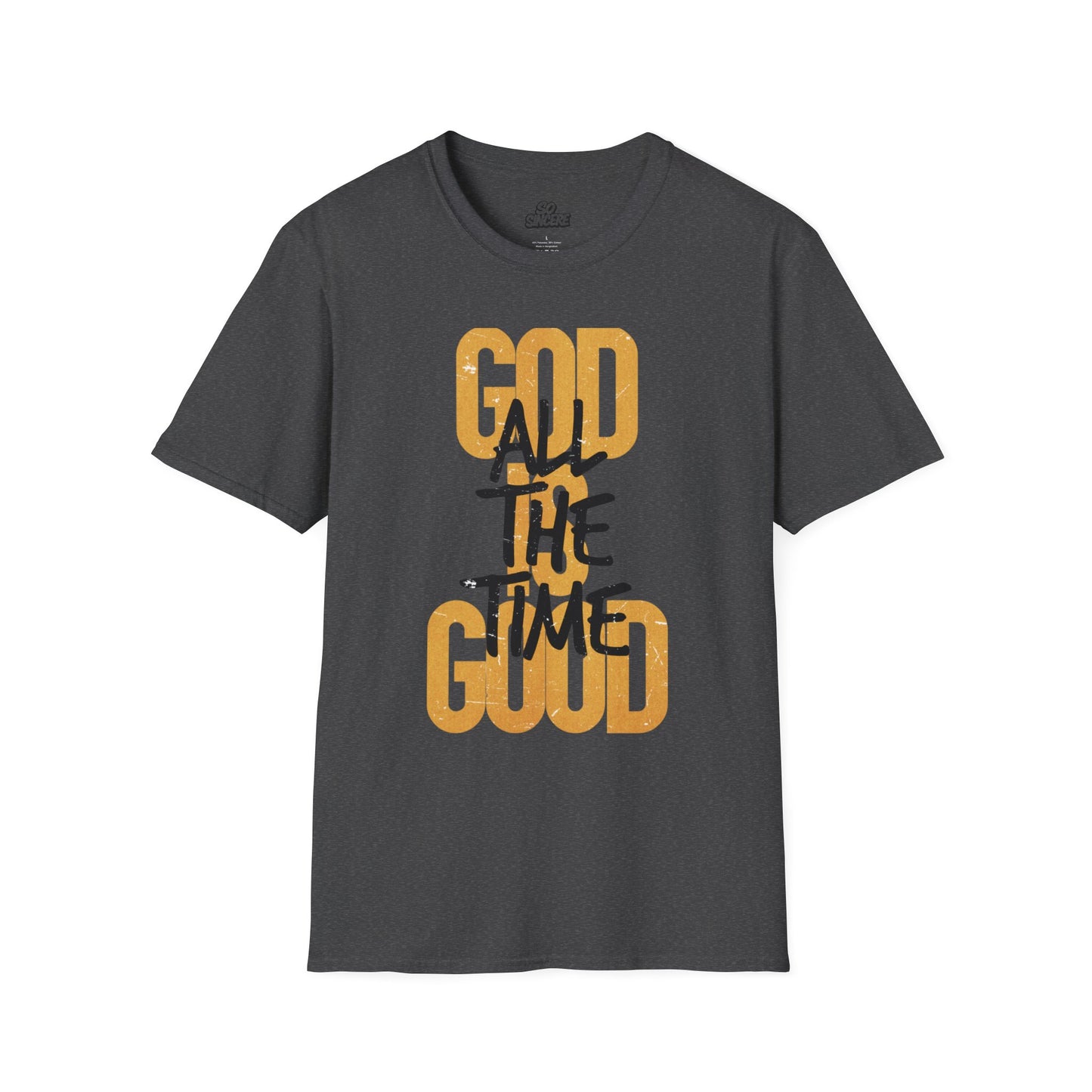 Inspirational Graphic T-Shirt - 'God is Good All the Time' Adult
