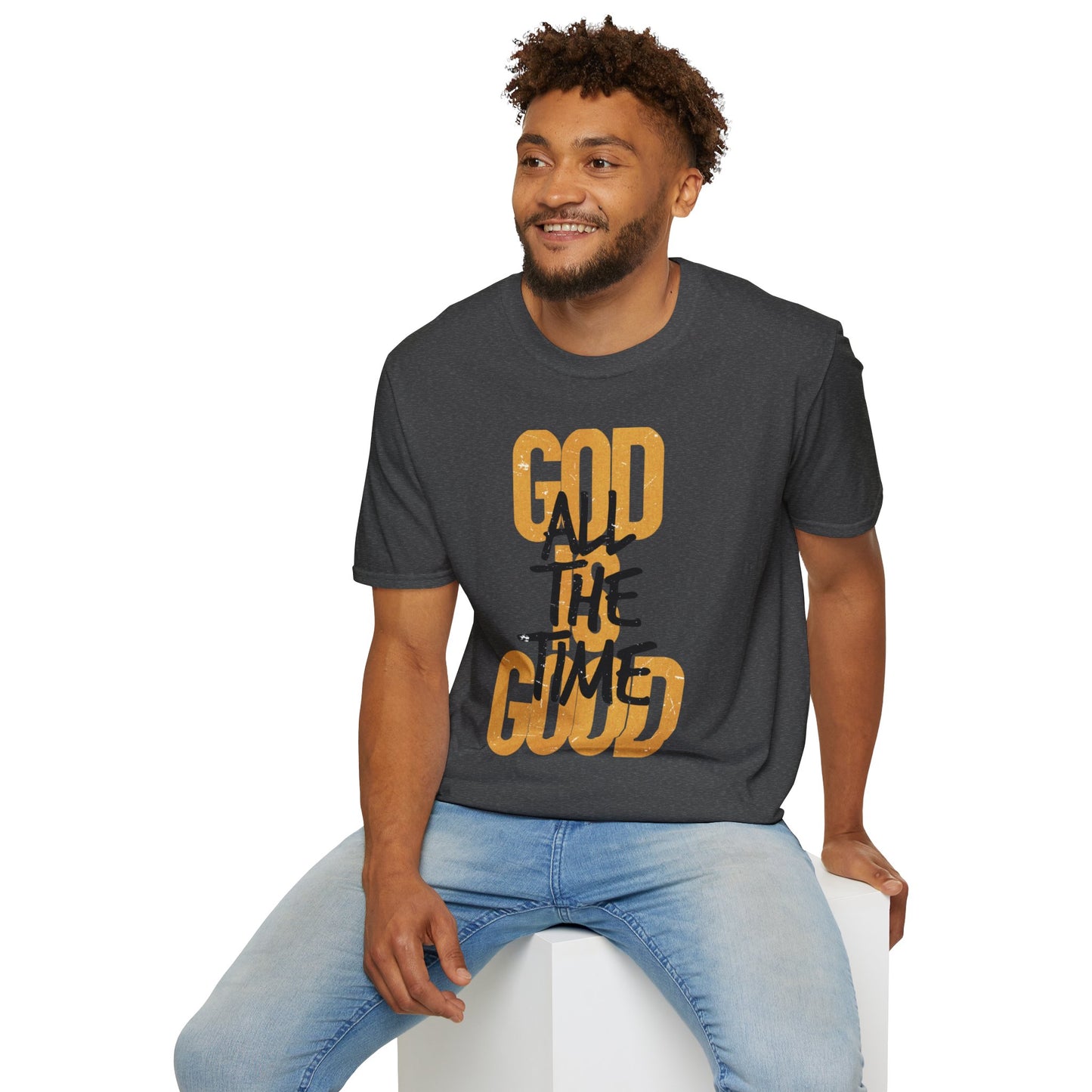 Inspirational Graphic T-Shirt - 'God is Good All the Time' Adult