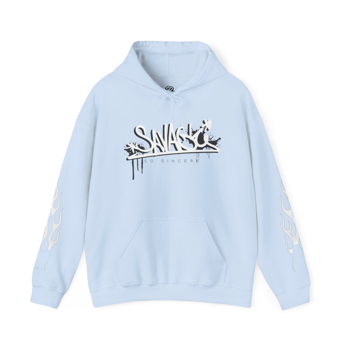 Flames Hooded Sweatshirt - Savage and Sincere Trendy Design