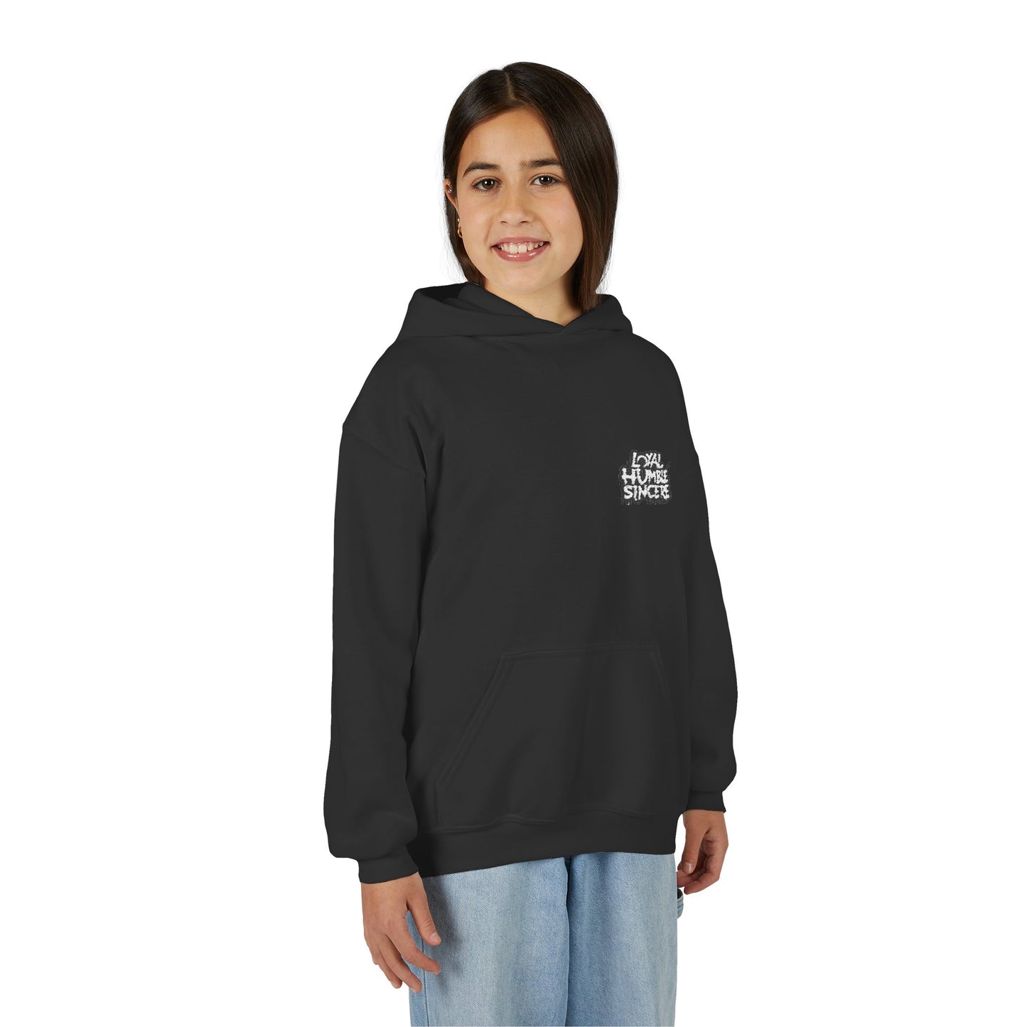 Youth Graphic Hoodie - Humble & Loyal Design, Teen Casual Wear and Gift Idea