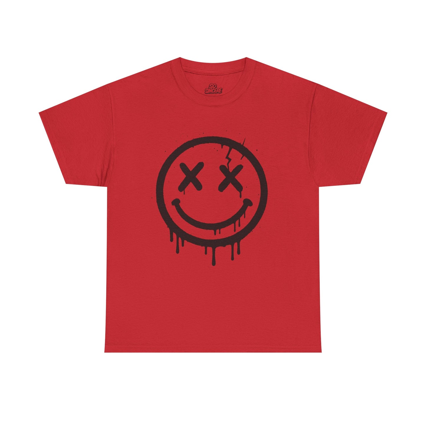 Smiley Face Unisex Heavy Cotton Tee