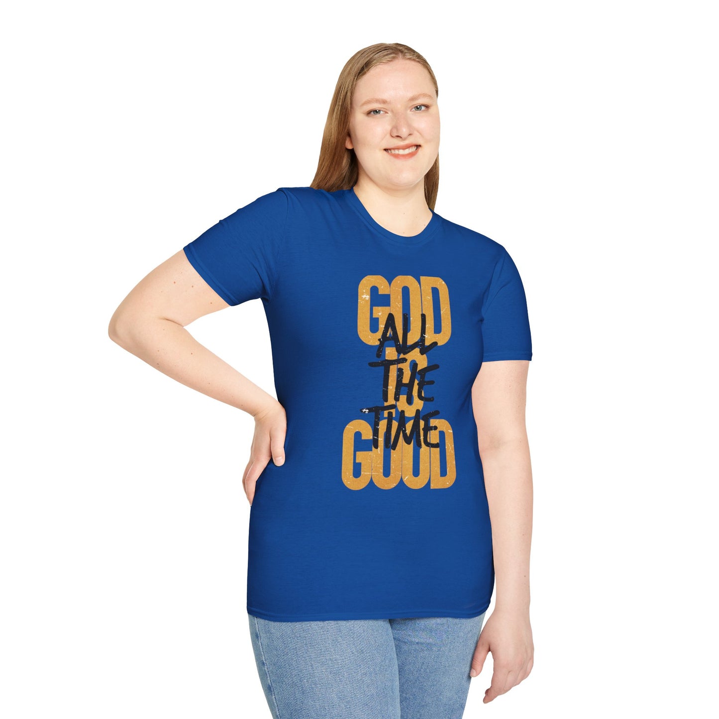 Inspirational Graphic T-Shirt - 'God is Good All the Time' Adult