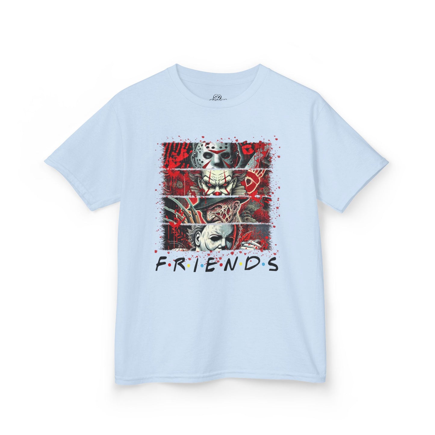 Kids Tee Halloween Friends Costume Horror Movie Characters Jason Freddy It Michael Myers