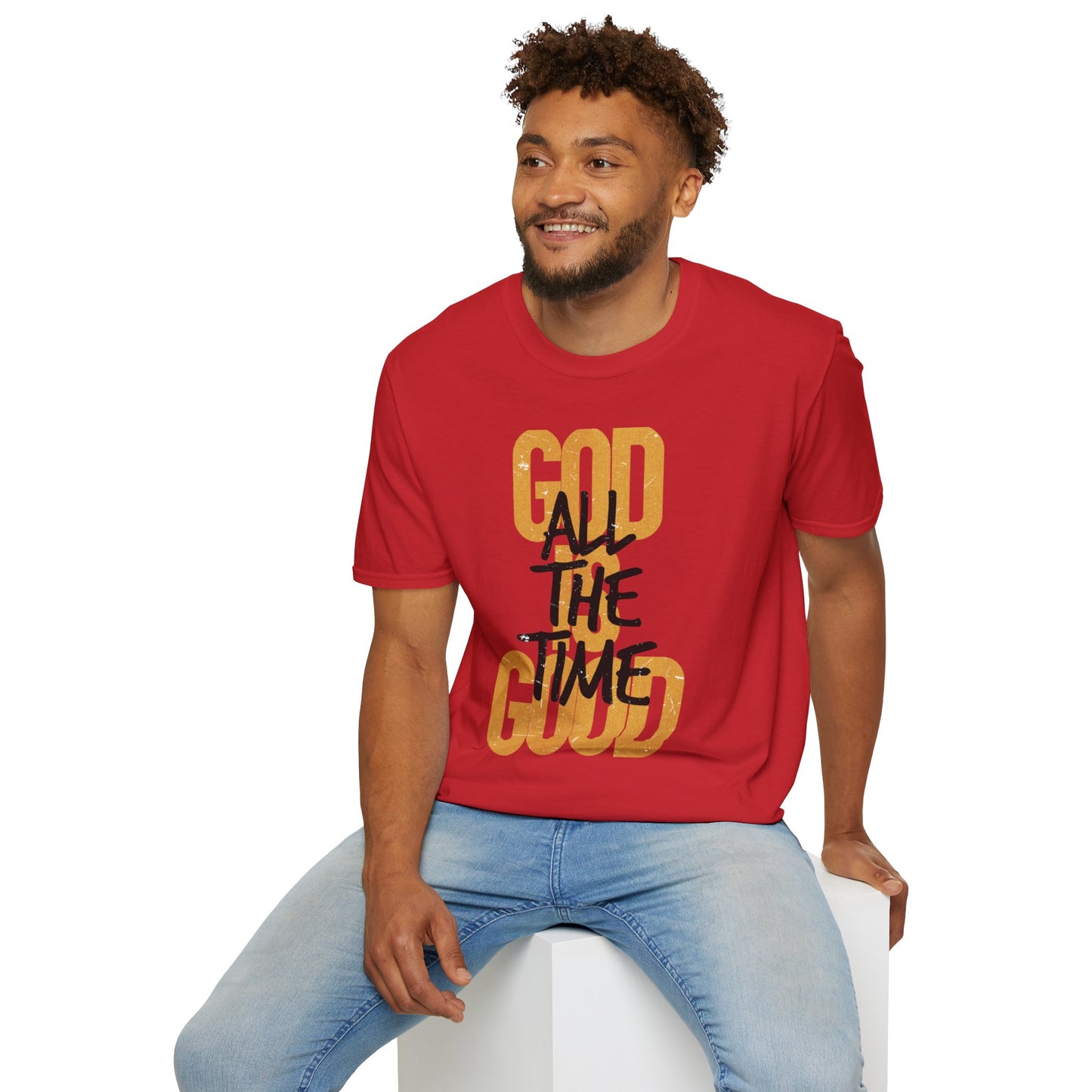 Inspirational Graphic T-Shirt - 'God is Good All the Time' Adult