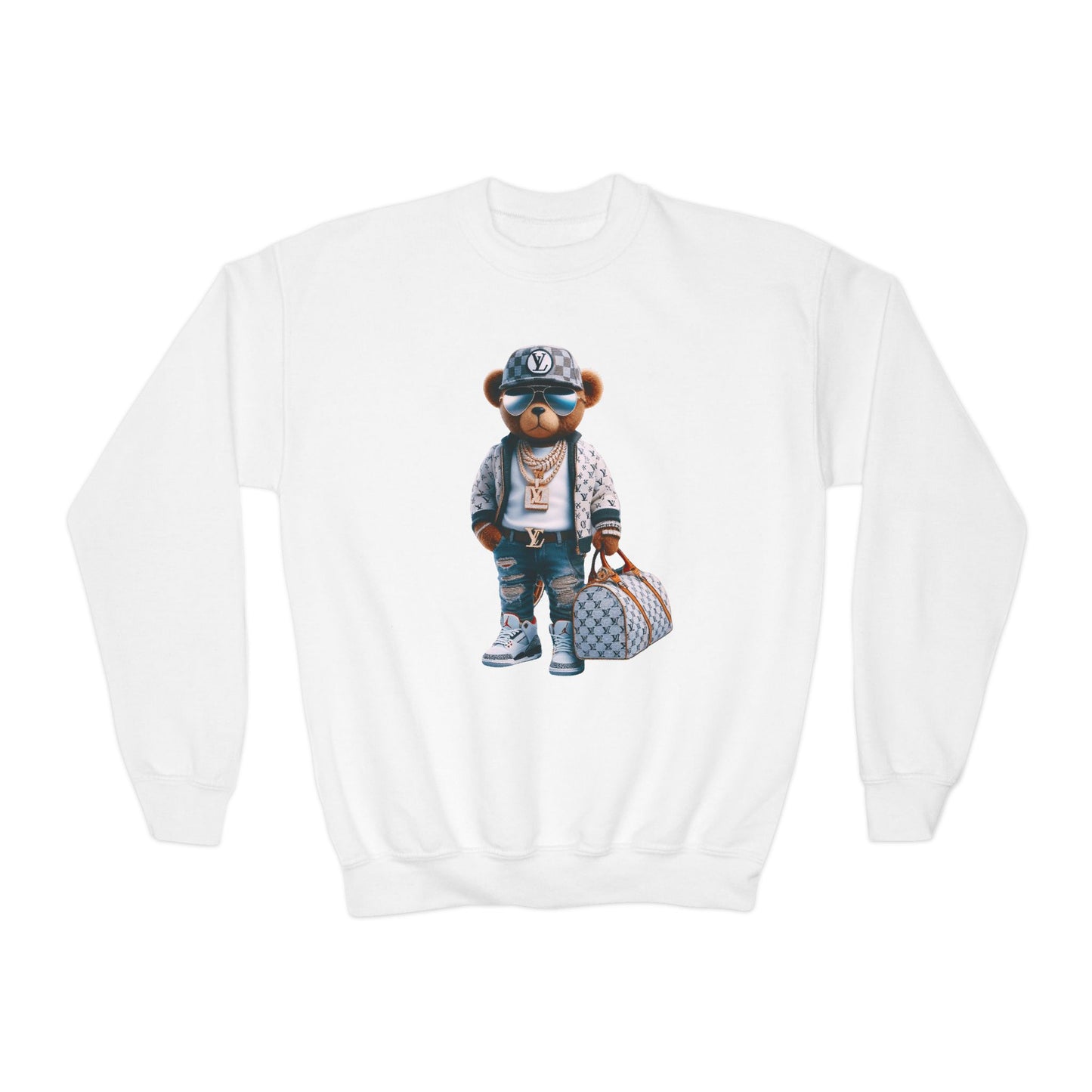 Stylish Youth Trendy Bear Design Sweatshirt