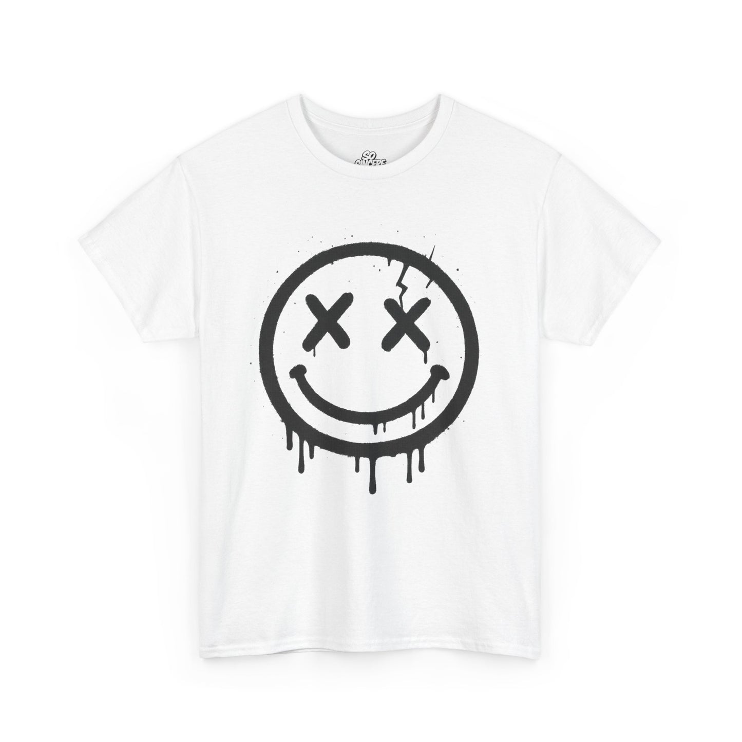 Smiley Face Unisex Heavy Cotton Tee