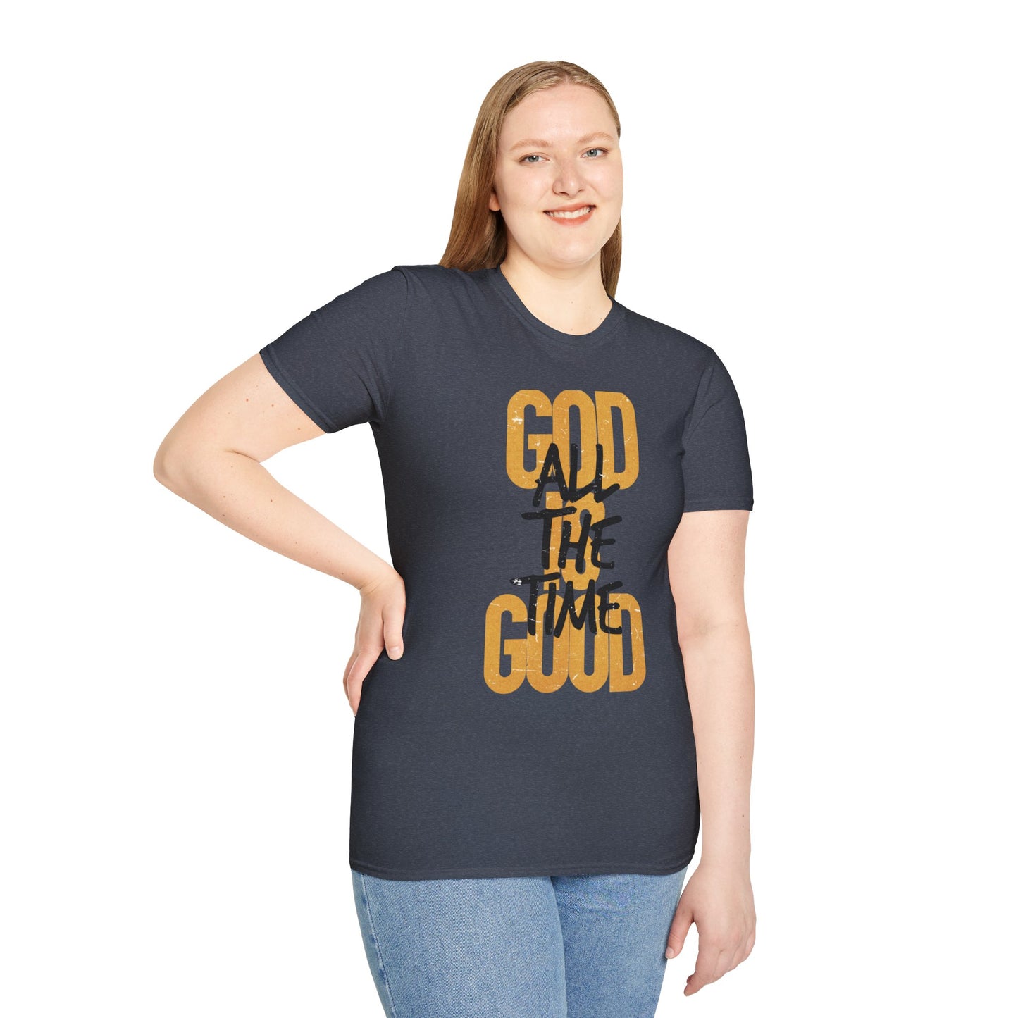 Inspirational Graphic T-Shirt - 'God is Good All the Time' Adult