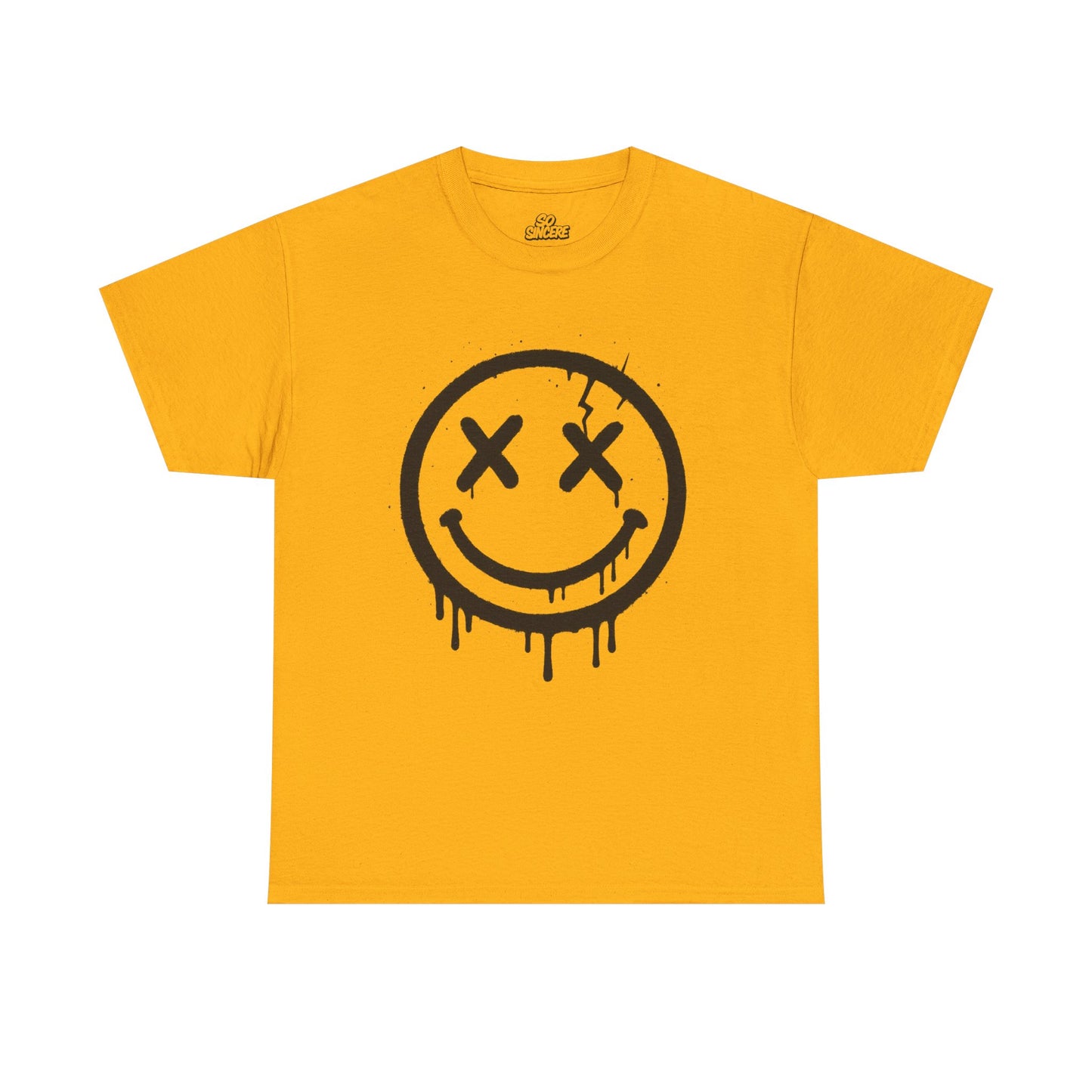 Smiley Face Unisex Heavy Cotton Tee