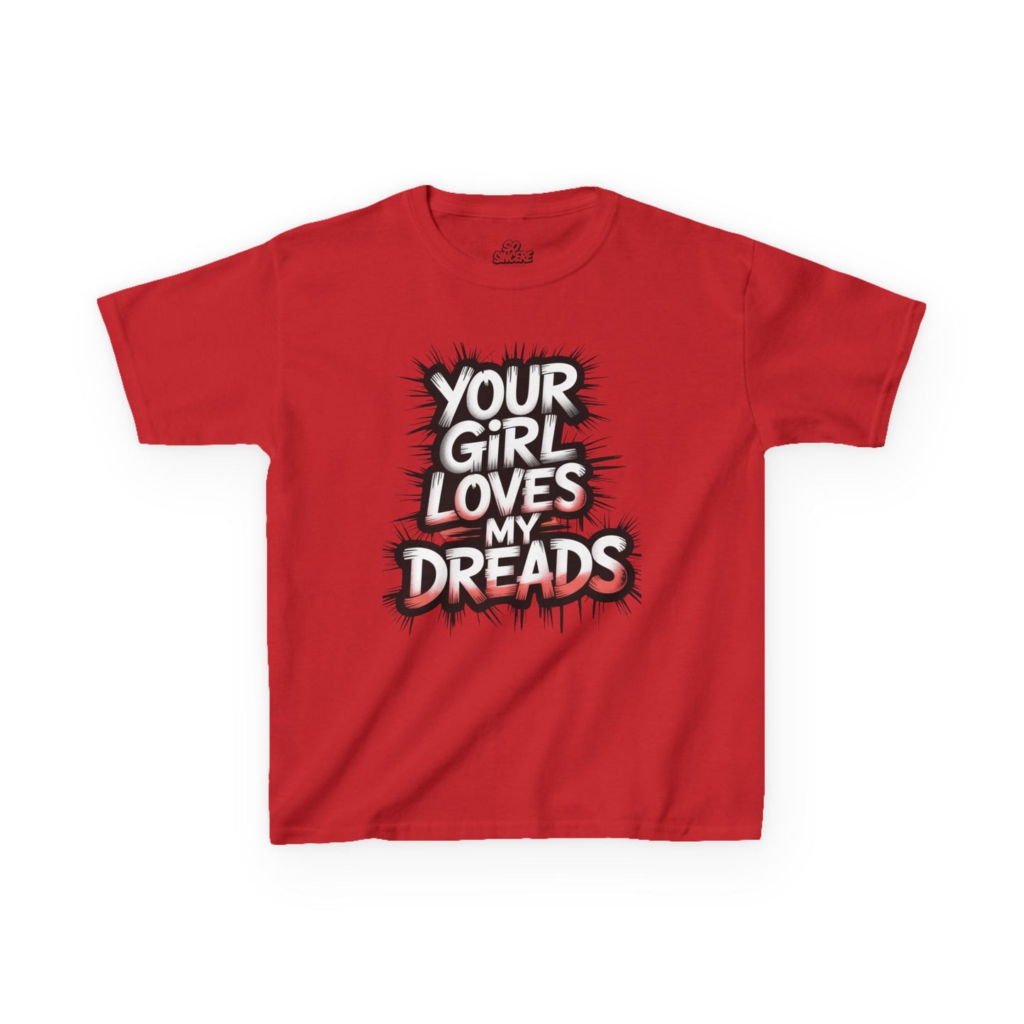 Your Girl Loves My Dreads Kids Tee, Kawaii Graphic Shirt, Fun Kids Apparel, Gift for Dreadlock Lovers, Quirky T-Shirt for Kids