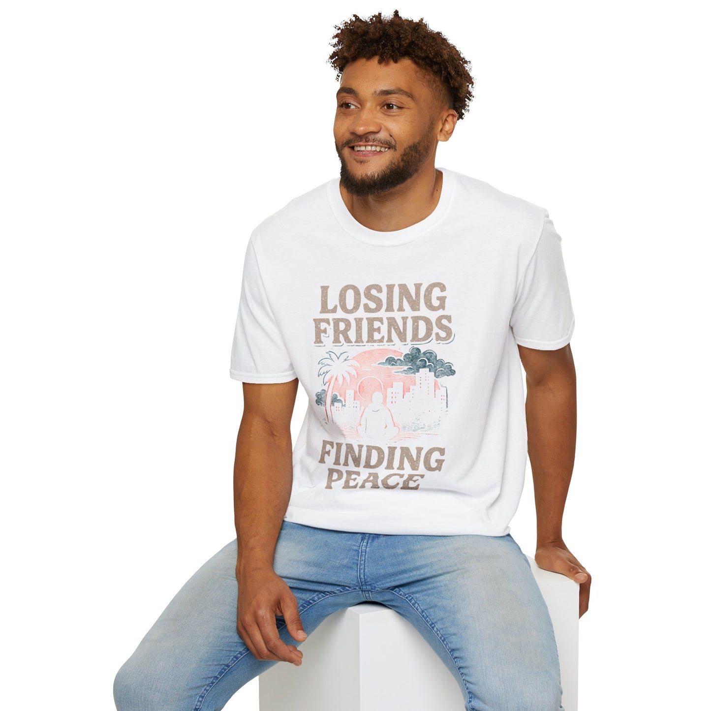 Finding Peace T-Shirt | Unisex Softstyle Tee for Mindful Souls