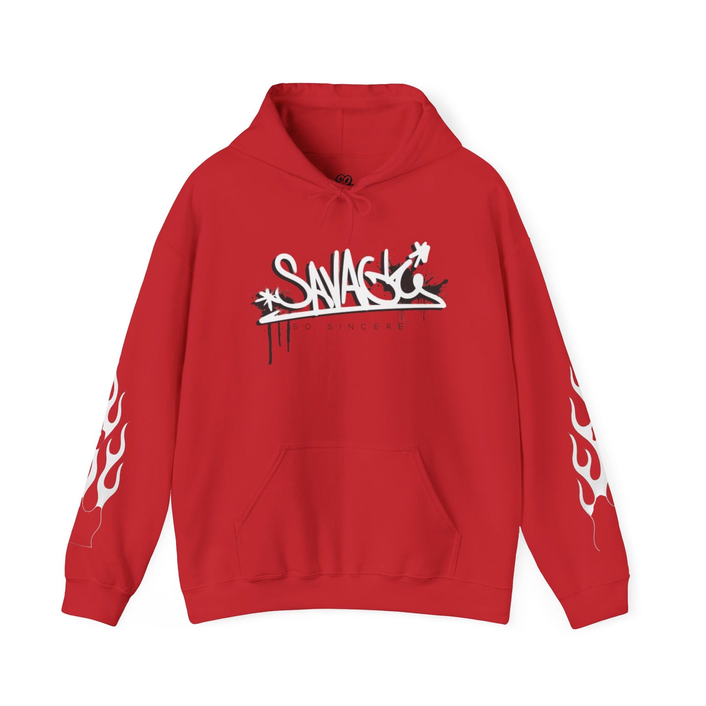 Flames Hooded Sweatshirt - Savage and Sincere Trendy Design