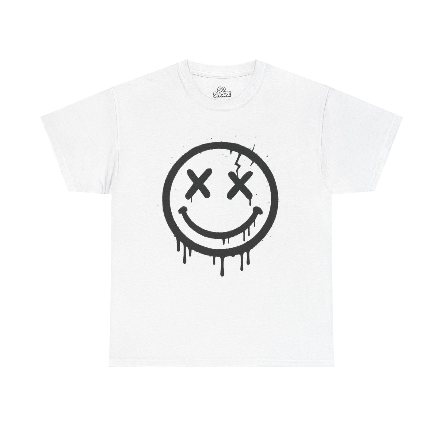 Smiley Face Unisex Heavy Cotton Tee