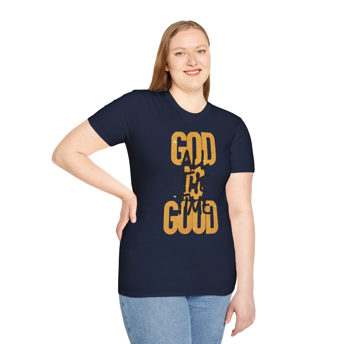 Inspirational Graphic T-Shirt - 'God is Good All the Time' Adult