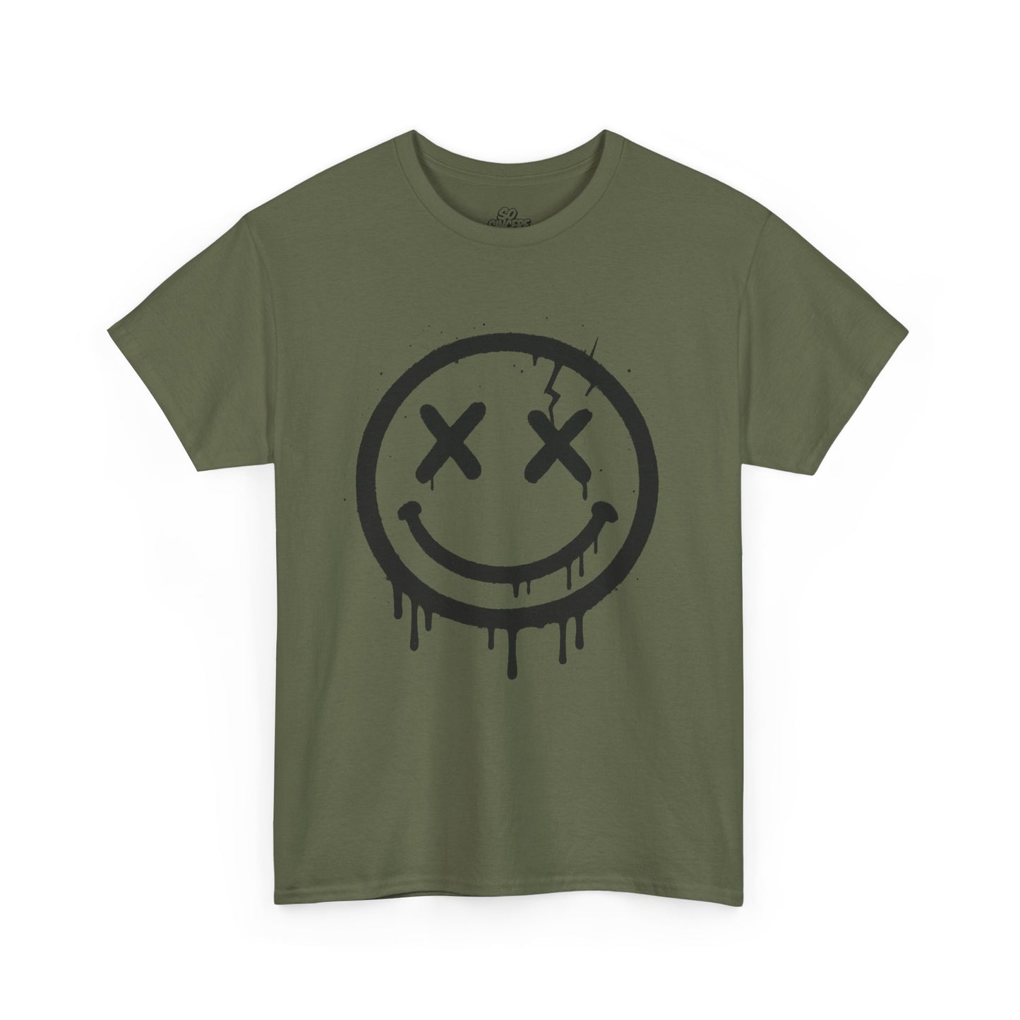 Smiley Face Unisex Heavy Cotton Tee